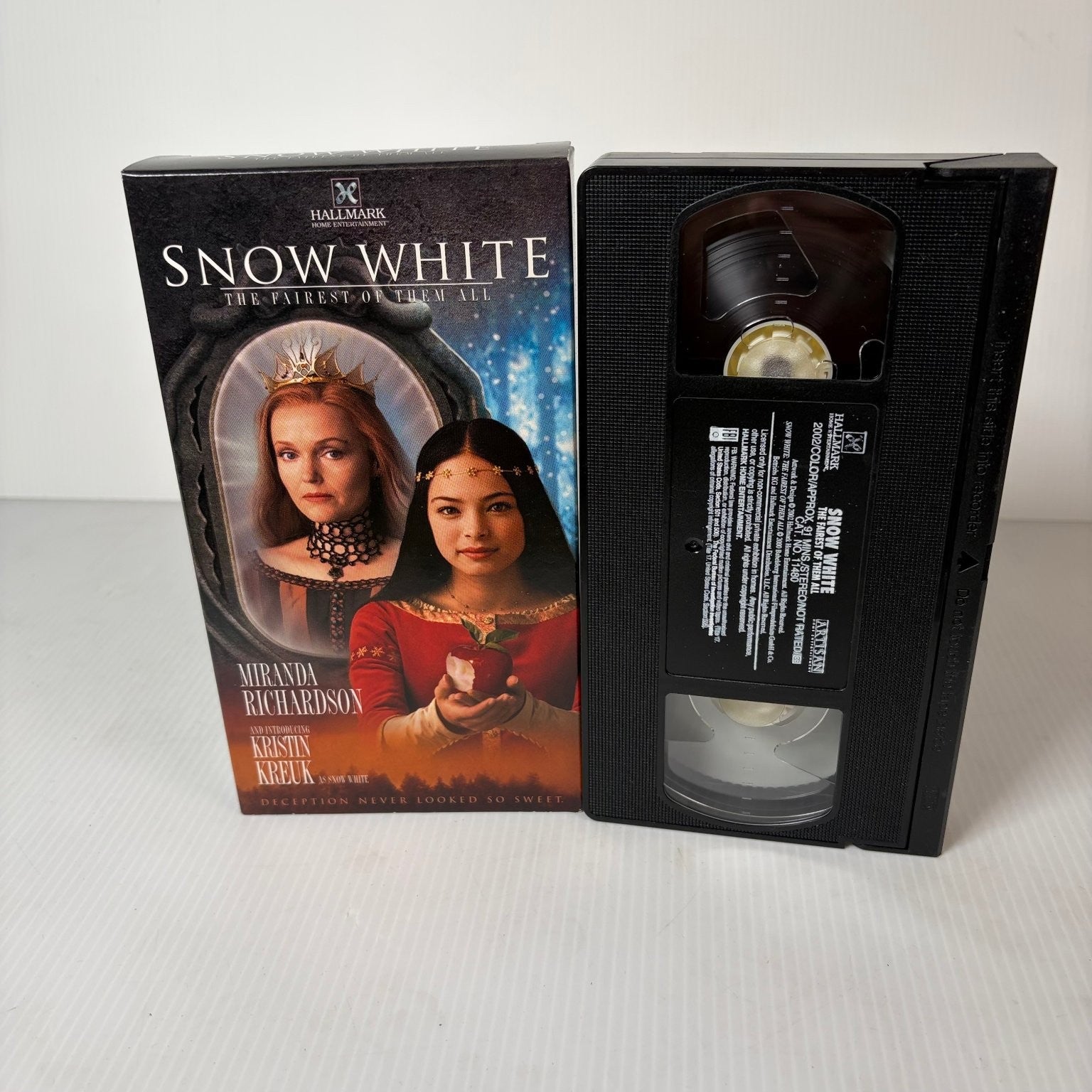 Snow White: Fairest of Them All VHS 2001 Fantasy Hallmark Artisan Kreuk