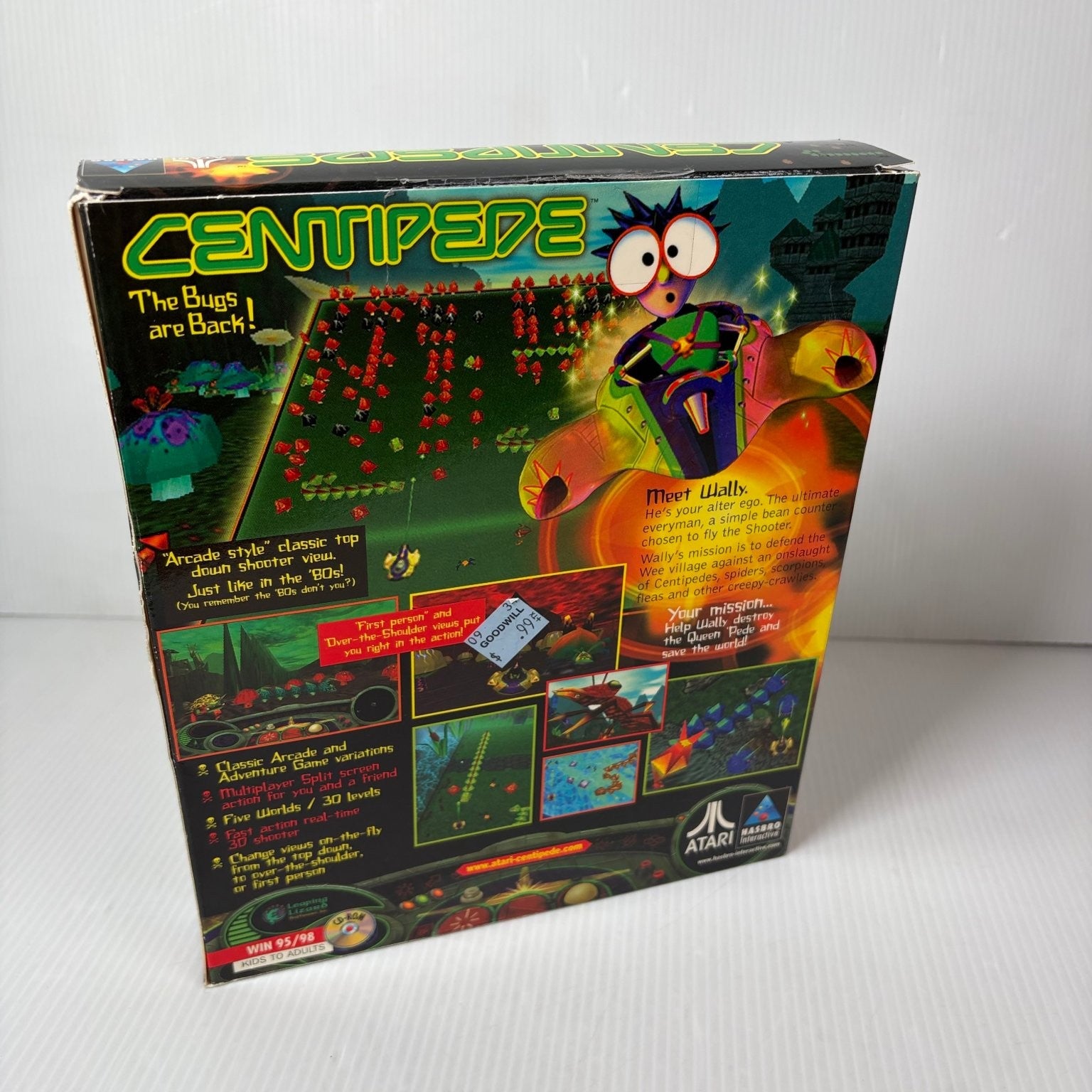Centipede PC Windows 95 98 Video Game Classic Arcade Shooter Big Box Complete