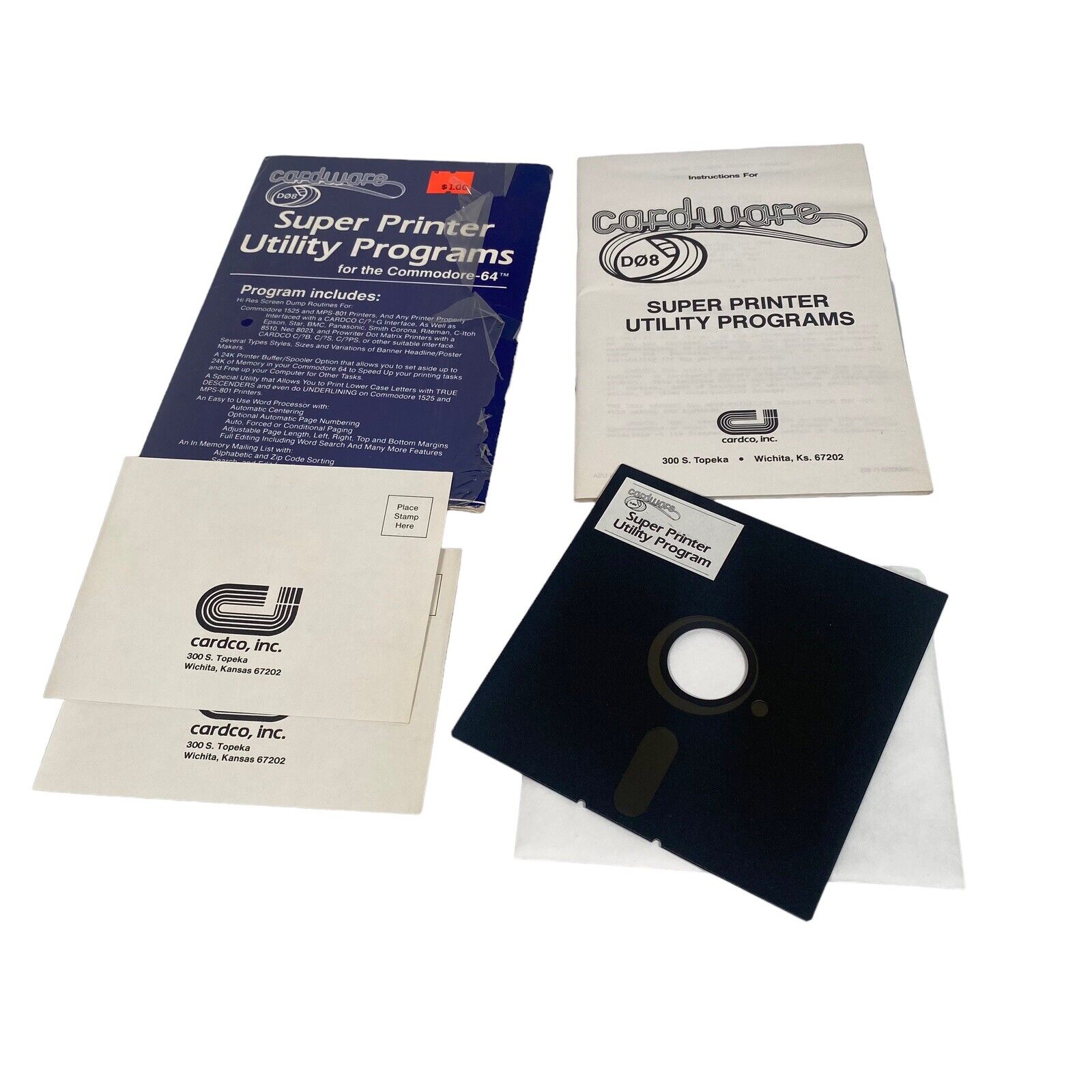 Cardware D08 Super Printer Utility Programs For The Commodore 64  VTG Software