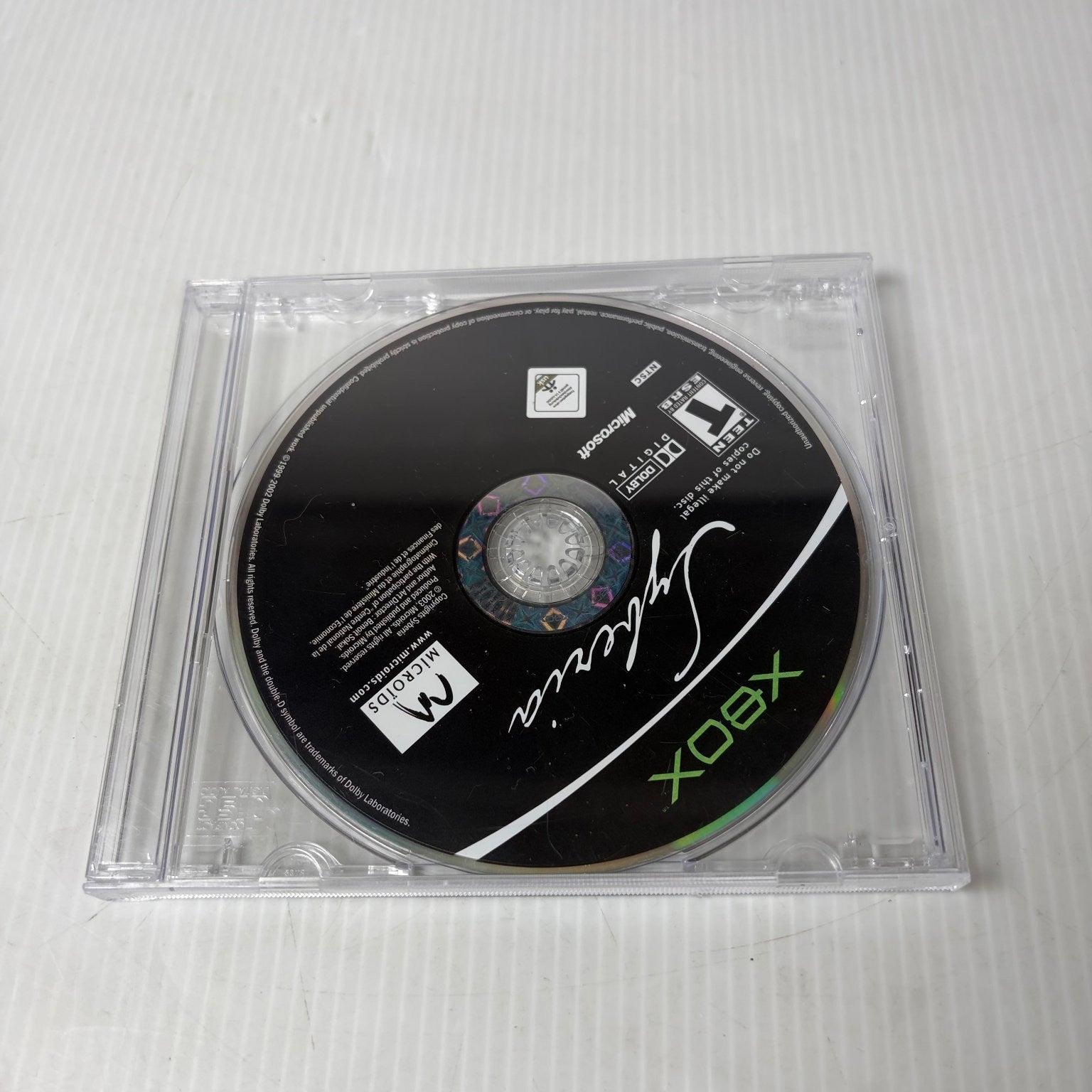 Syberia Xbox Video Game Classic Adventure Puzzle DISC ONLY