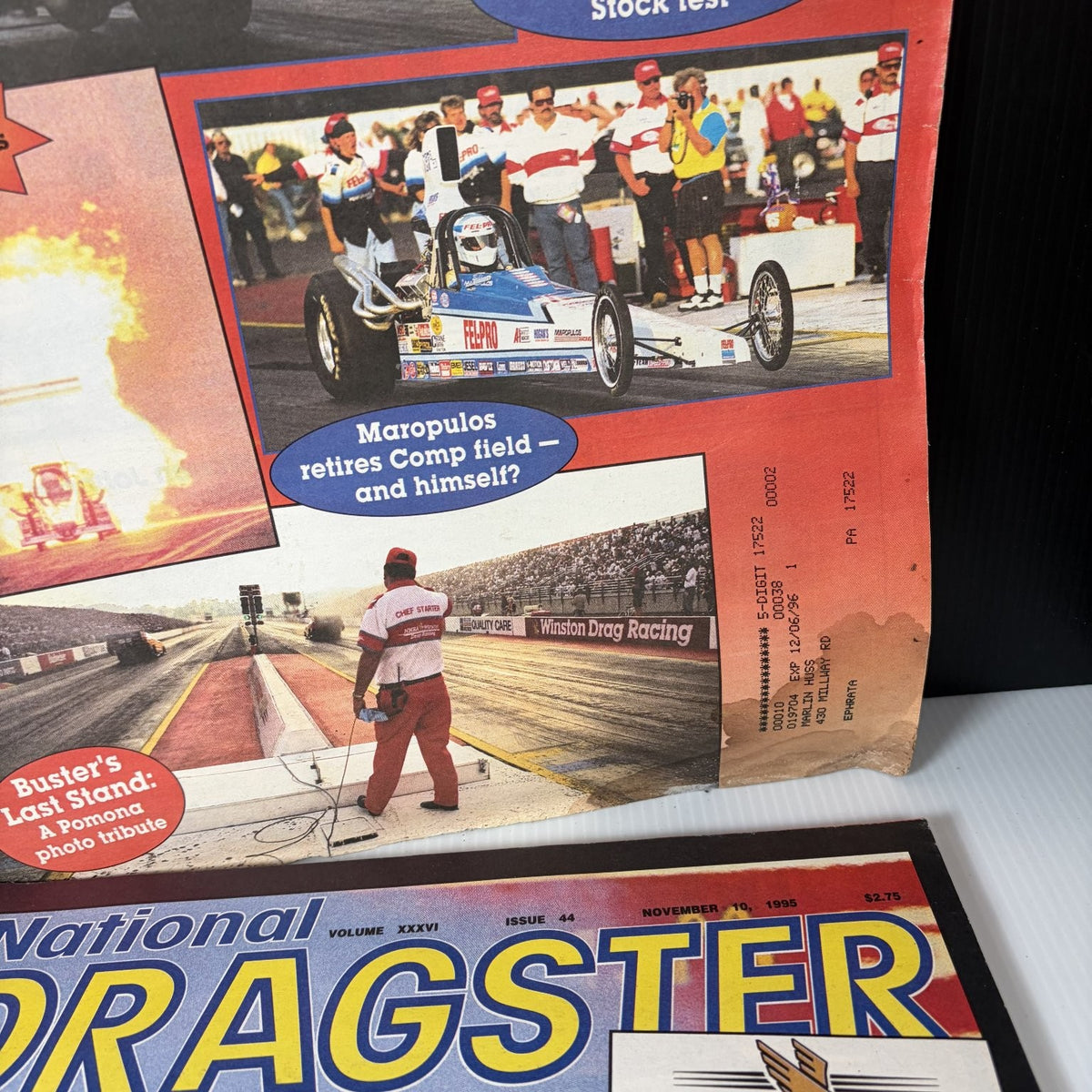 Lot of 9 National Dragster Magazine September - November 1995 NHRA Racing