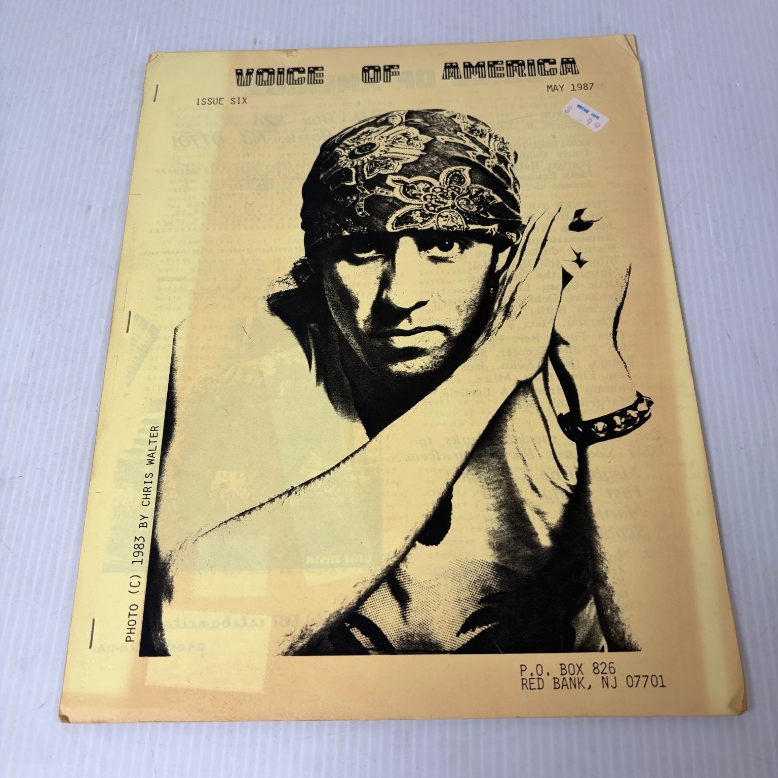 Steven Van Zandt Voice of America May 1987 #6 RARE Little Steven Fan Zine