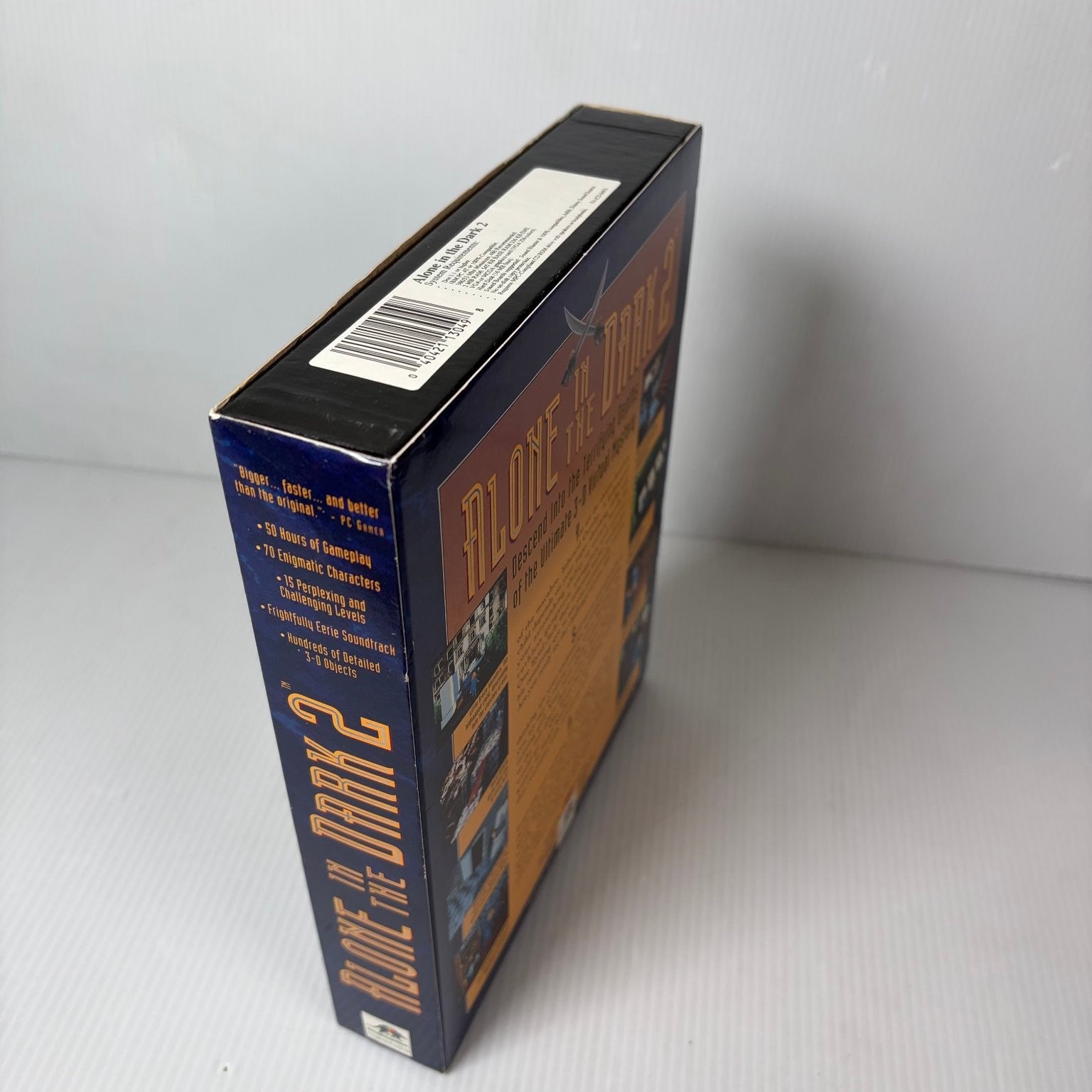 Alone in the Dark 2 Big Box PC CD-ROM w/  Alone in Dark 1 Adventure Game Horror