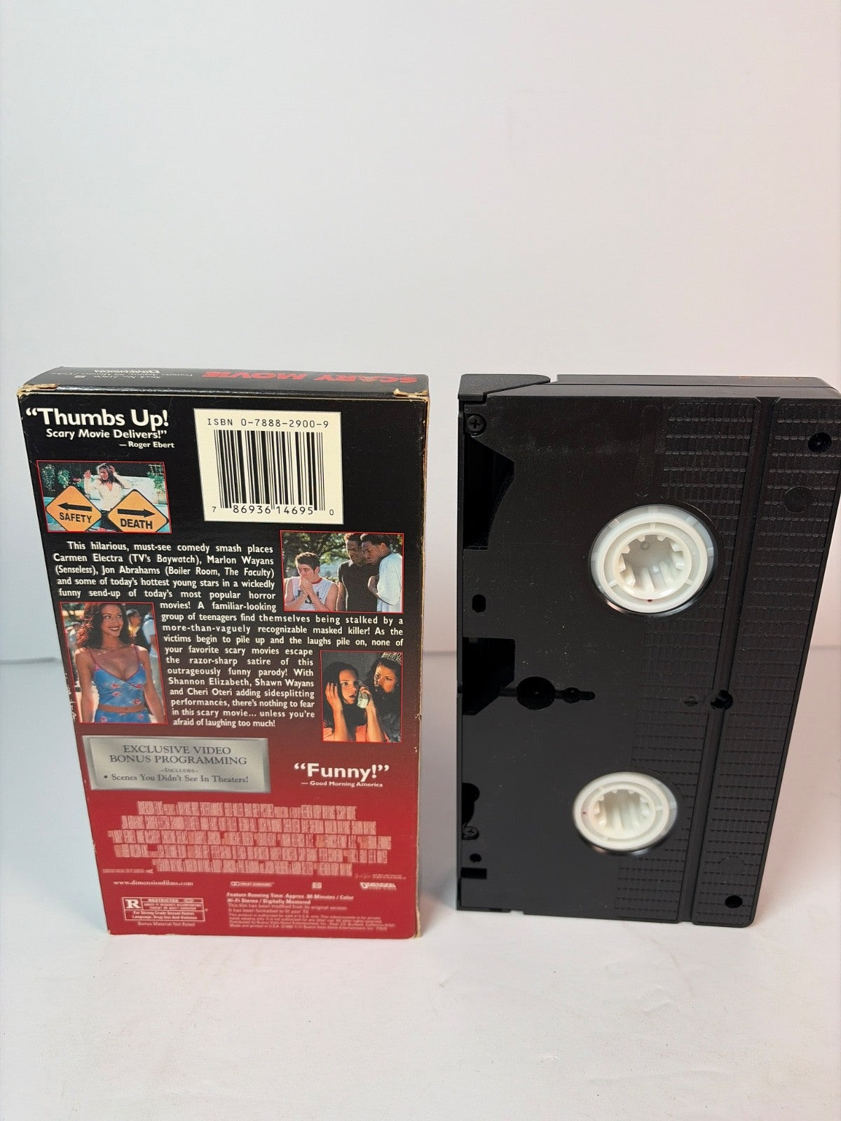 Scary Movie VHS 2000 Comedy Horror Bonus Edition Dimension Home Video