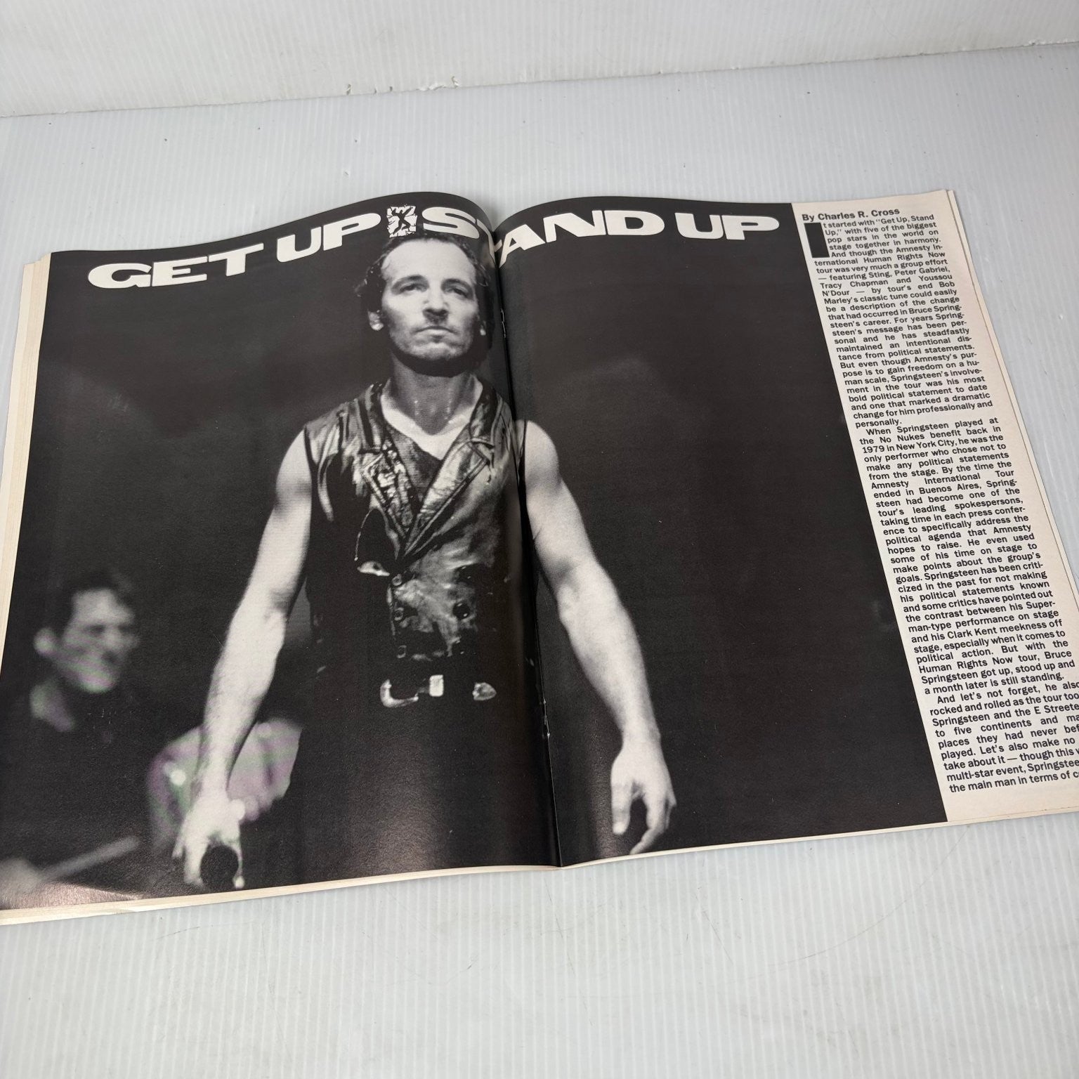 Backstreets Winter 1989 Bruce Springsteen Human Rights Now Tour Magazine Music