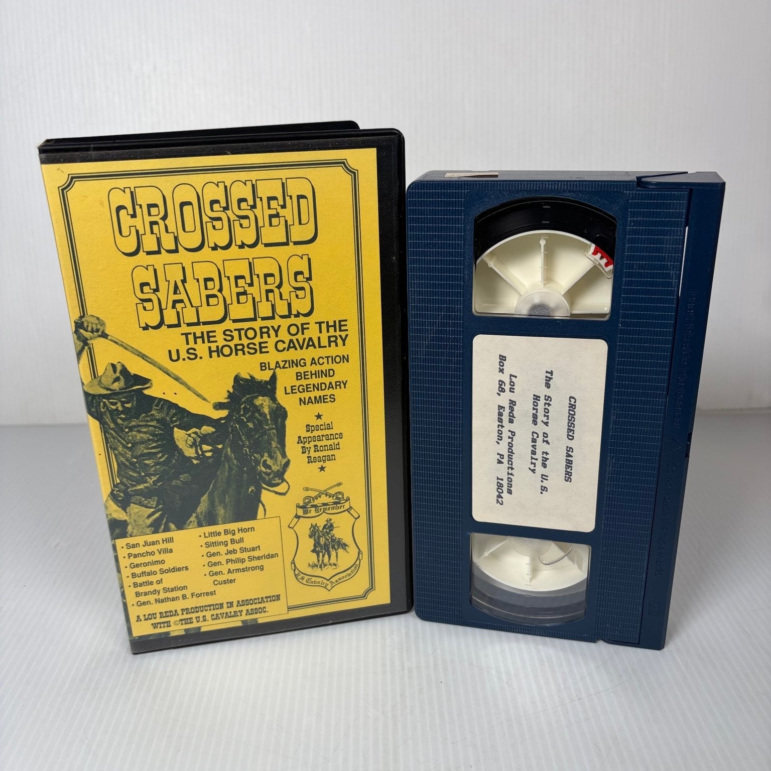 Crossed Sabers Story of the US Horse Calvary VHS 1983 Documentary Lou Reda Prod.