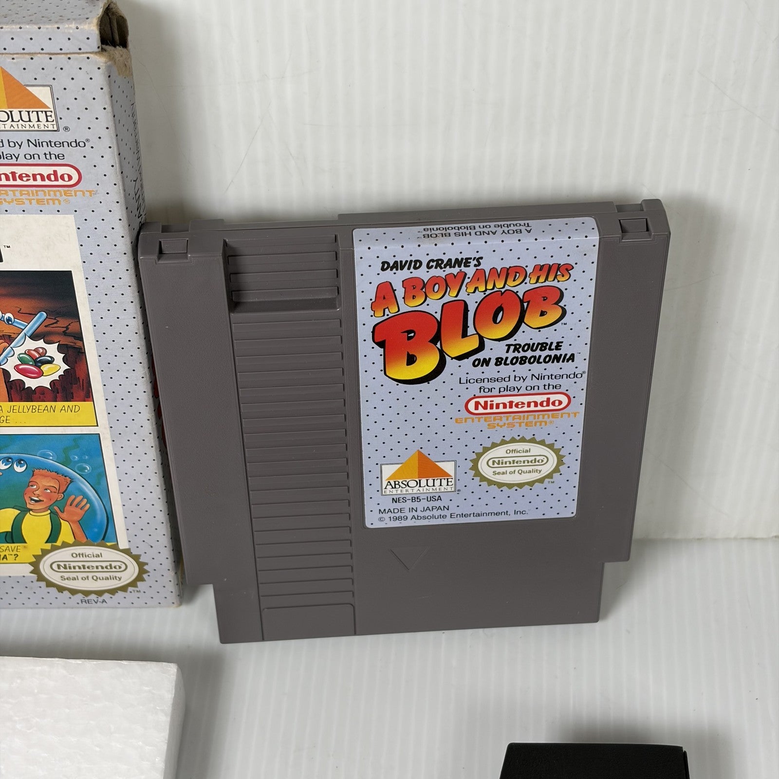 David Crane's A Boy and His Blob Nintendo NES Complete CIB W/ Foam