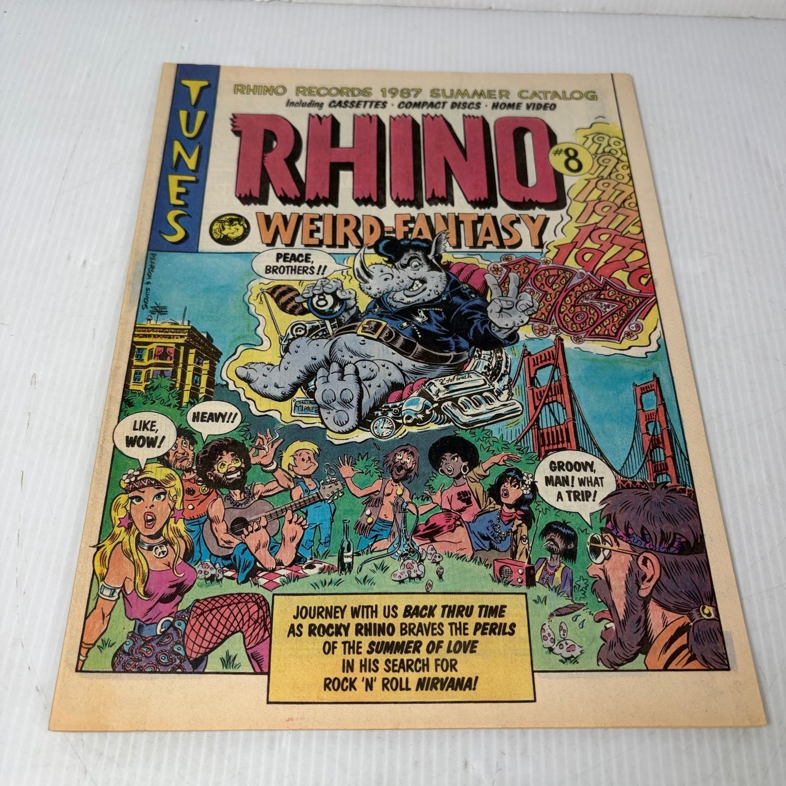Rhino Records 1987 Summer Catalog Rhino Weird Fantasy Magazine Music