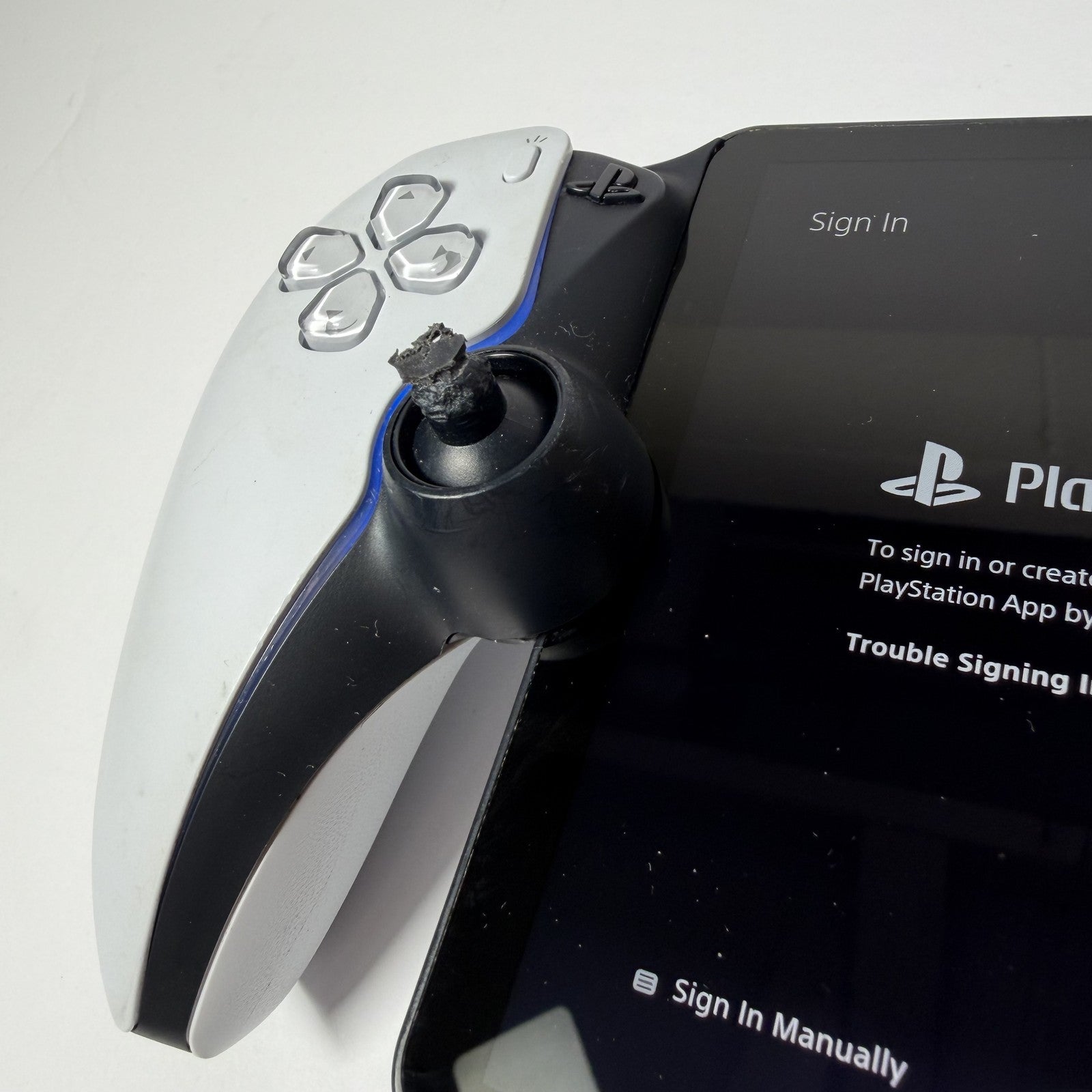 PlayStation Portal Remote Player CR-V0001 PS5 Handheld AS IS Left Analog Damage