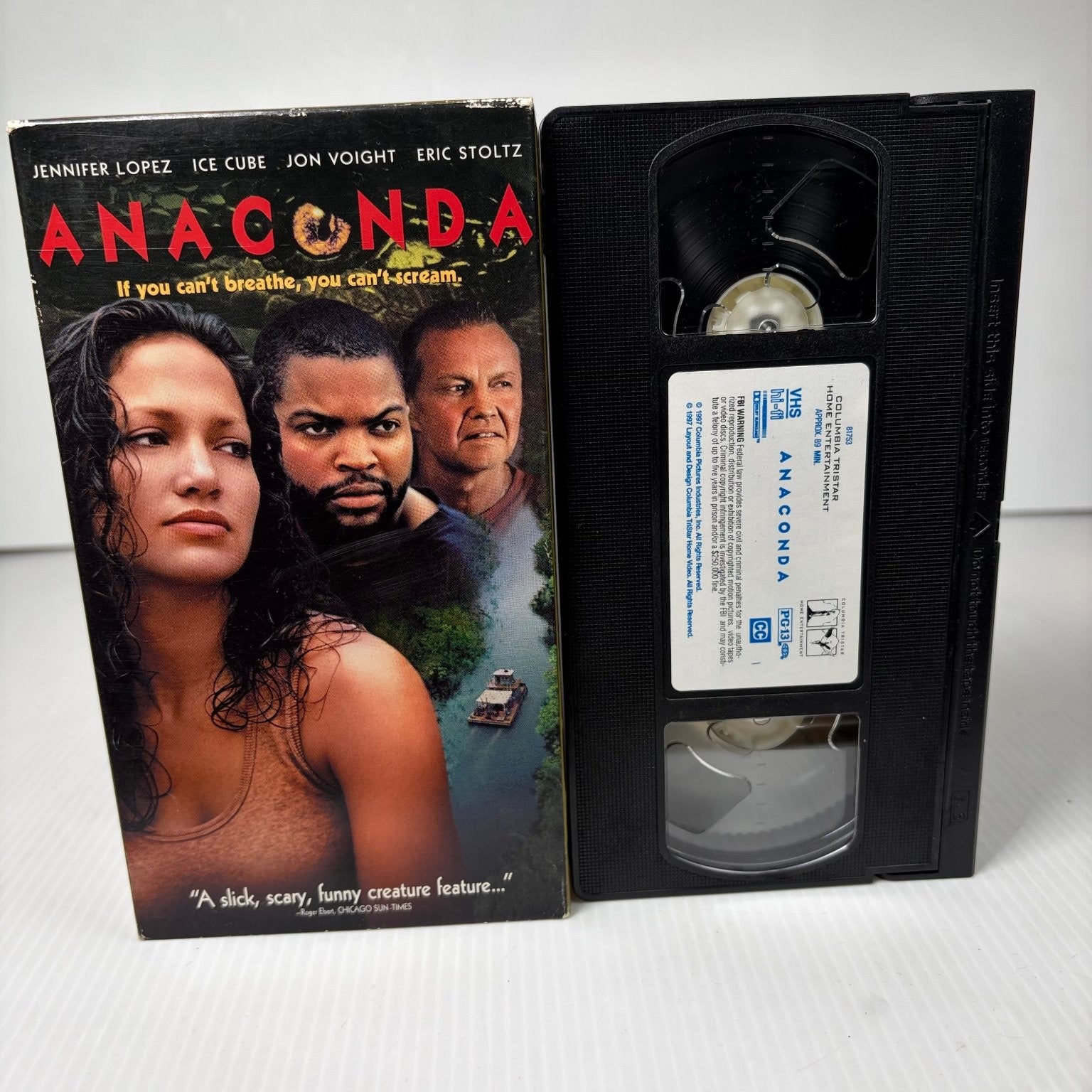 Anaconda VHS 1997 Action Thriller Jennifer Lopez Ice Cube Columbia TriStar