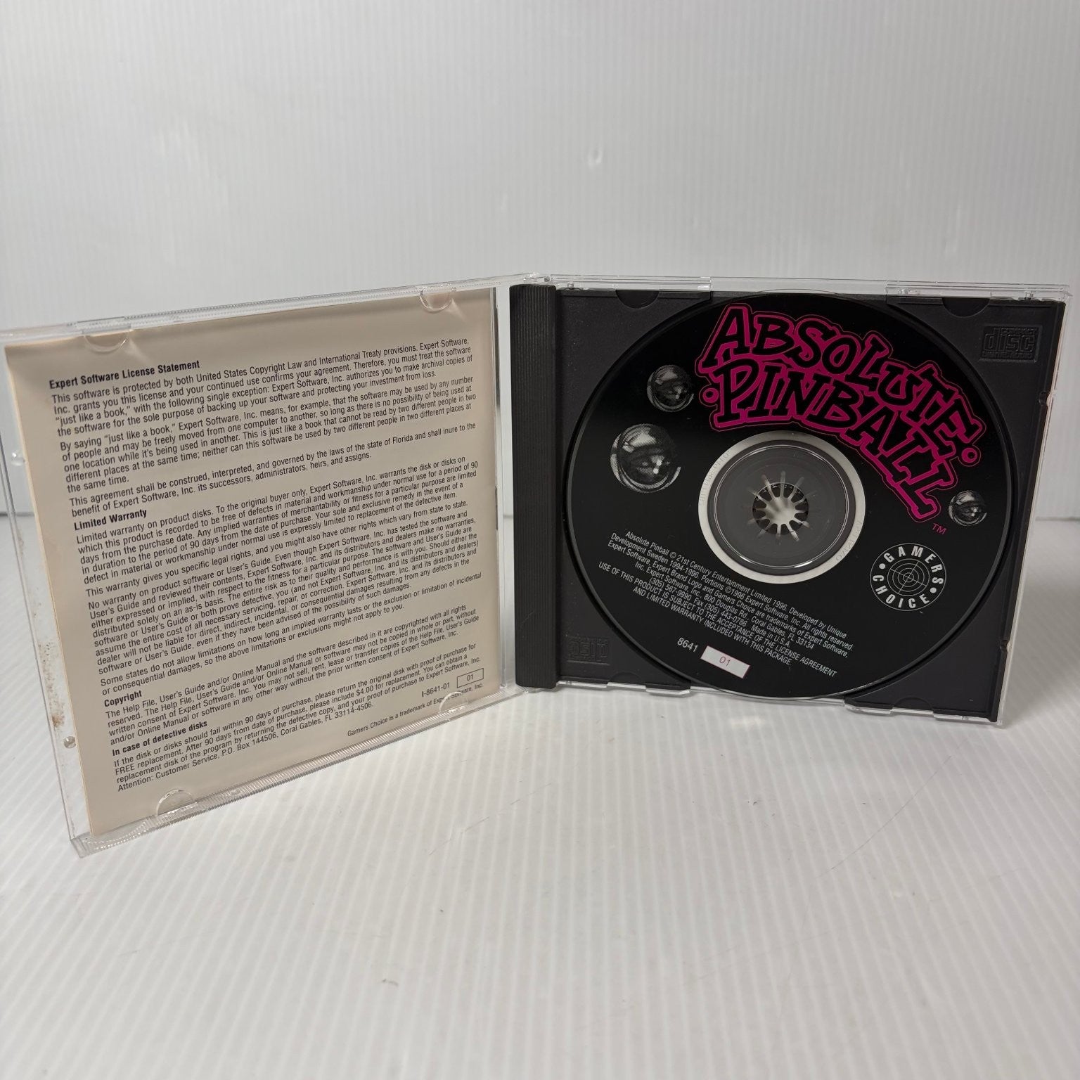 Absolute Pinball PC CD-ROM Video Game Fast Action Pinball Simulation