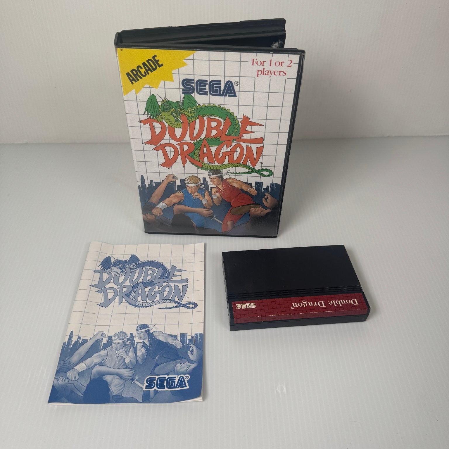 Double Dragon Sega Master System 2-Player Co-op Beat-em-up Complete CIB
