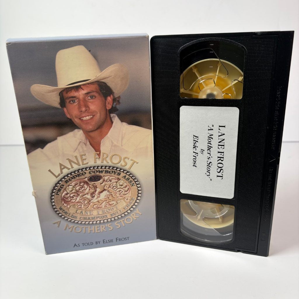 Lane Frost VHS Lot Bull Talk & A Mother's Story Rodeo Bull Riding Cowboy 2 Tapes