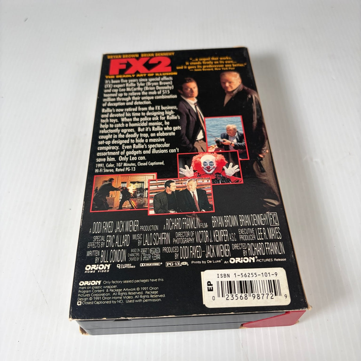 FX2 VHS 1991 Crime Thriller Original Release Orion Home Video