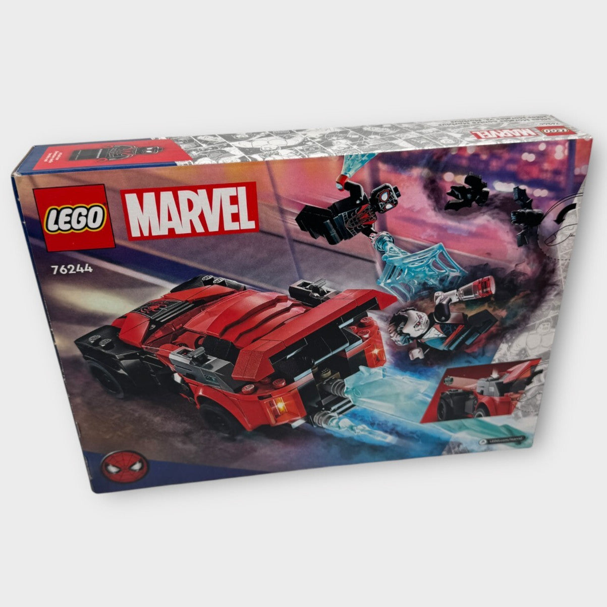 LEGO Marvel Miles Morales vs. Morbius 76244, Spider-Man Building Kit 220 Pieces