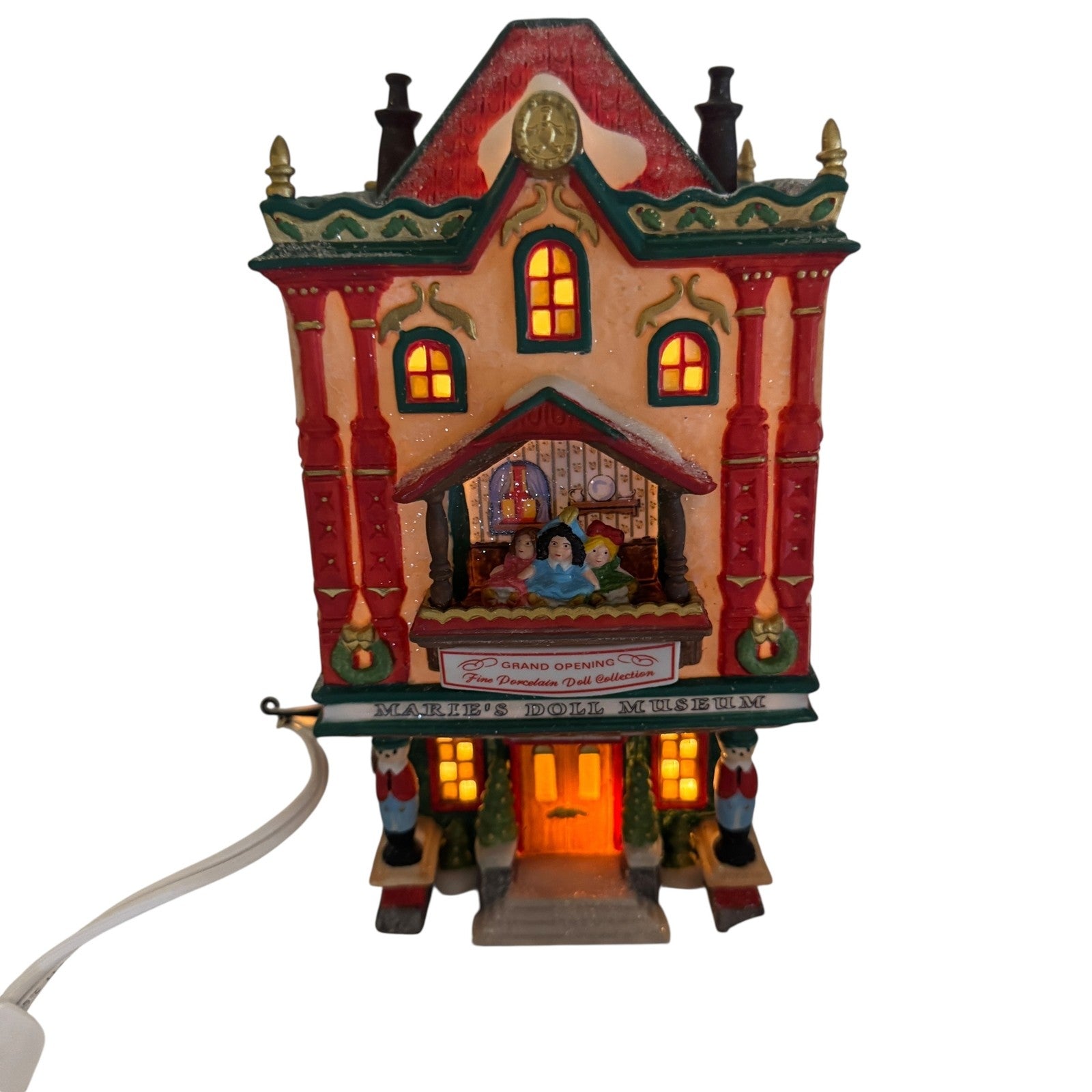 Department 56 North Pole Marie's Doll Museum Lighted House Christmas Decor Boxed