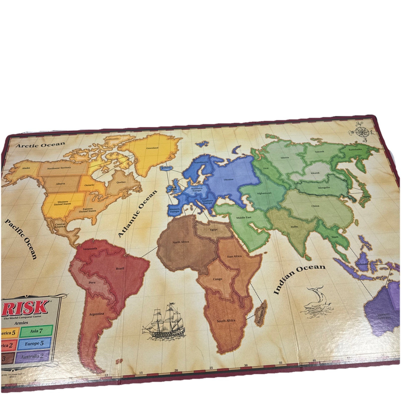 1993 Risk Board Game by Parker Brothers Complete w/ All Miniature Containers