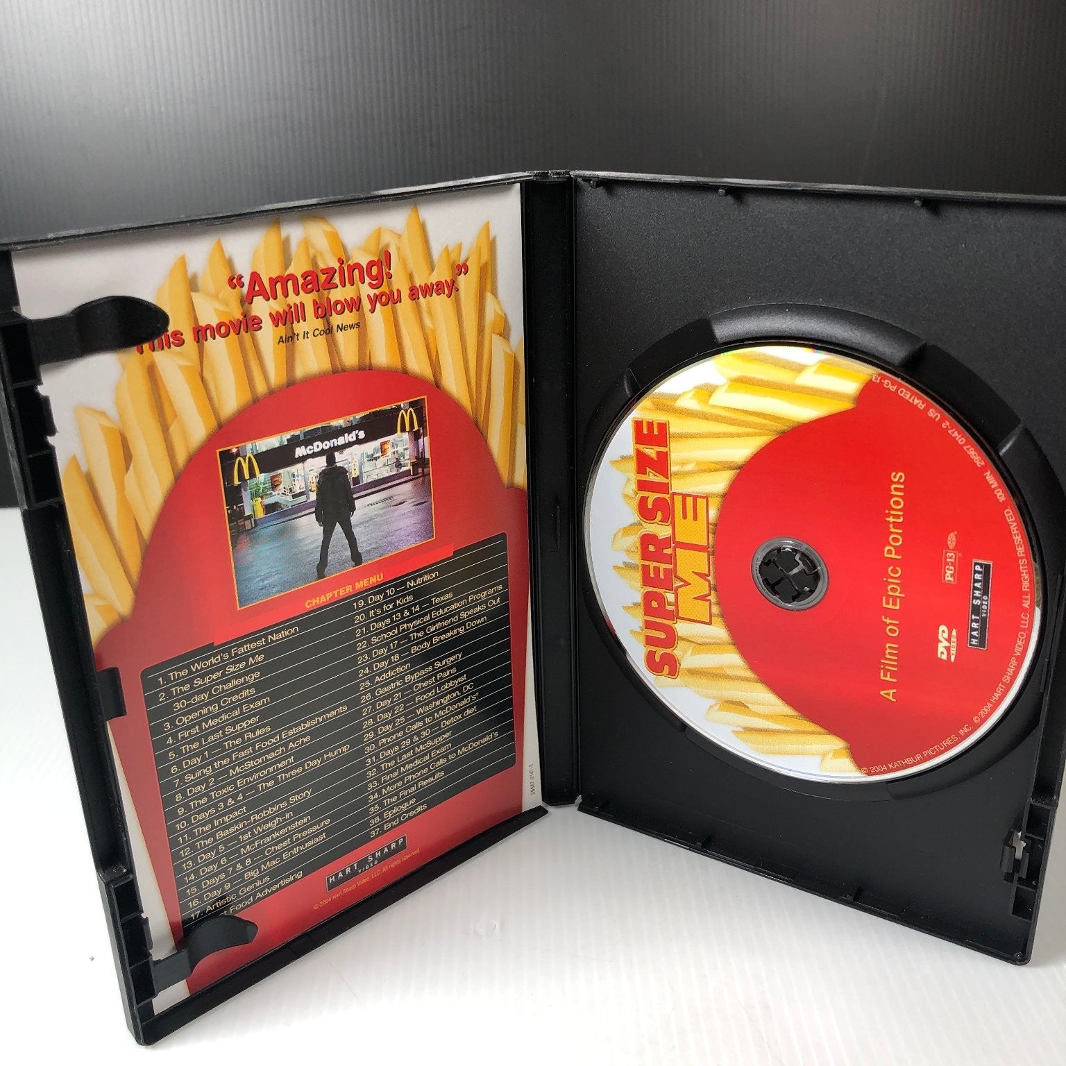Super Size Me DVD 2004 Documentary Morgan Spurlock Sundance Winner
