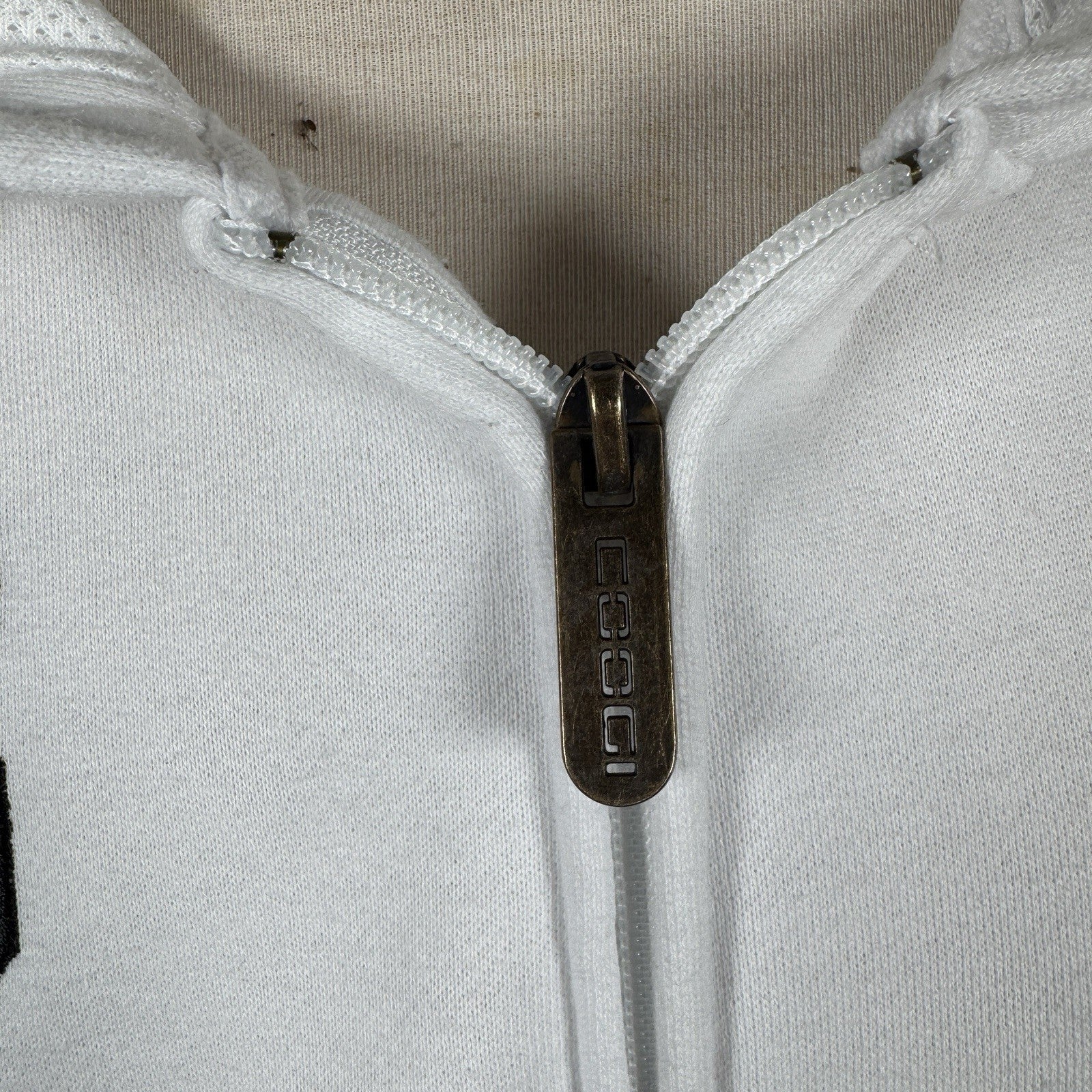 Coogi Australia Zip-Up Hoodie w/ Embroidery & Mesh Lined Hood