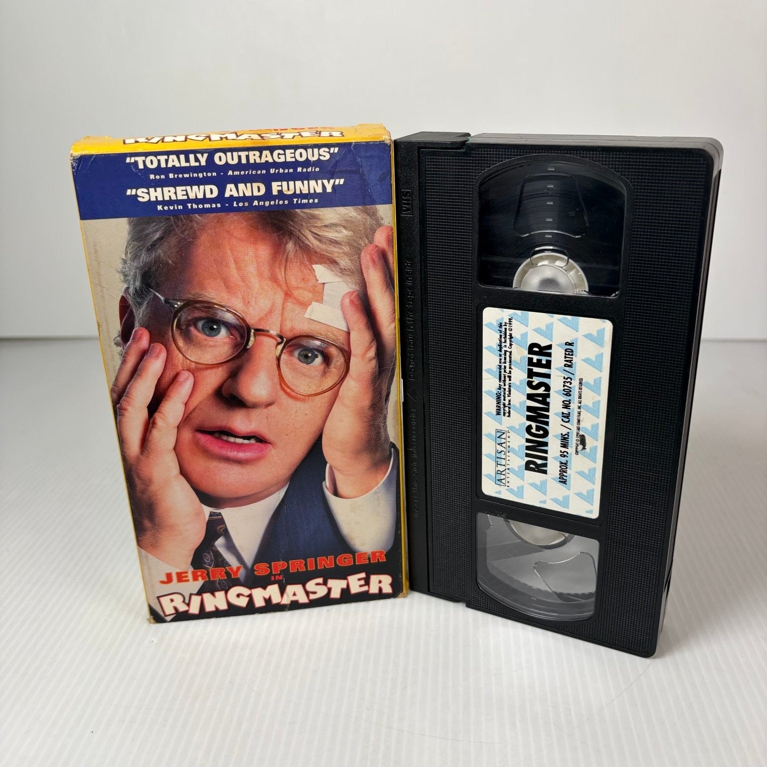 Ringmaster VHS 1998 Comedy Jerry Springer Jaime Pressly Artisan Entertainment