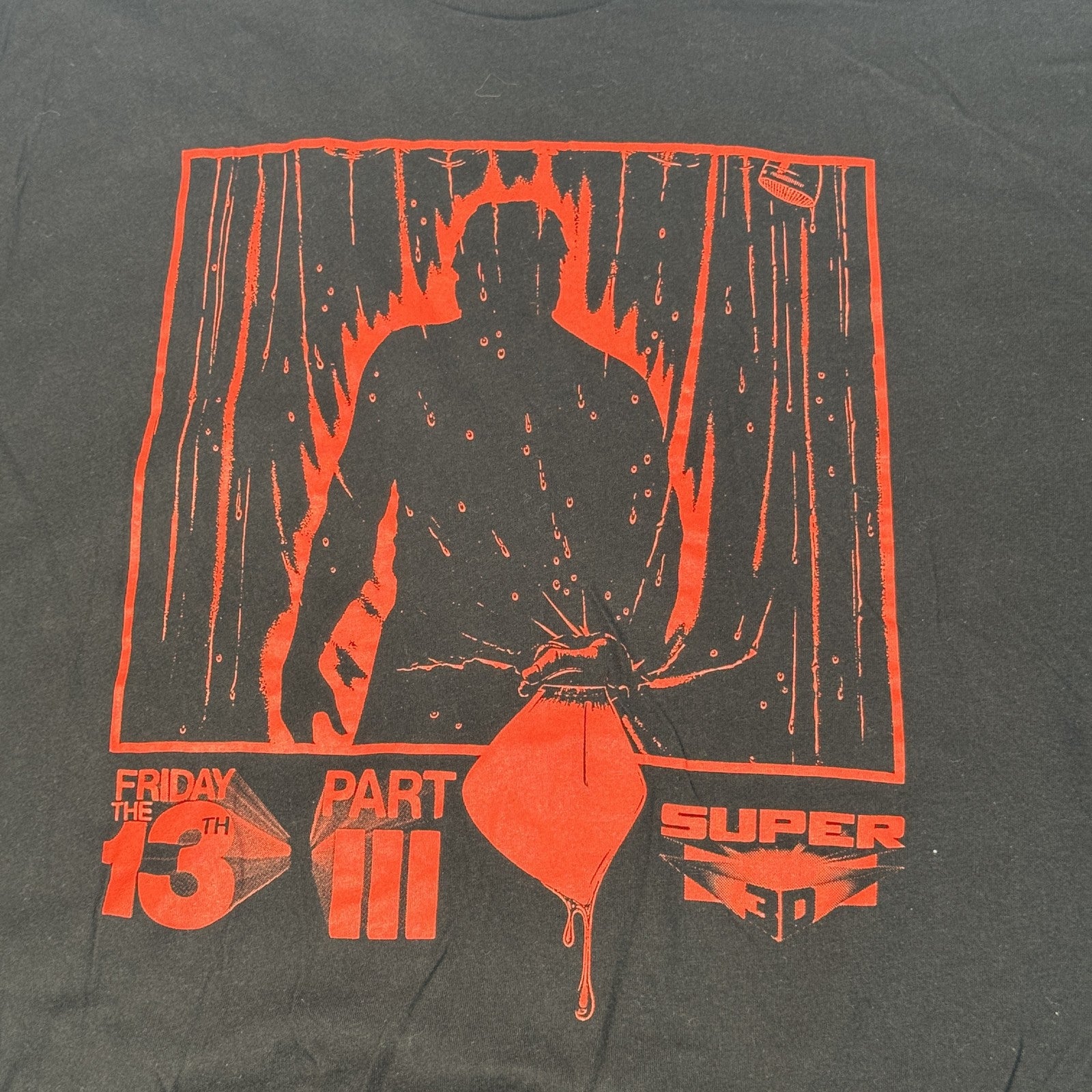 Friday The 13th Part 3 Shirt Mens 3XL Horror Movie Graphic Tee Gutter Garbs