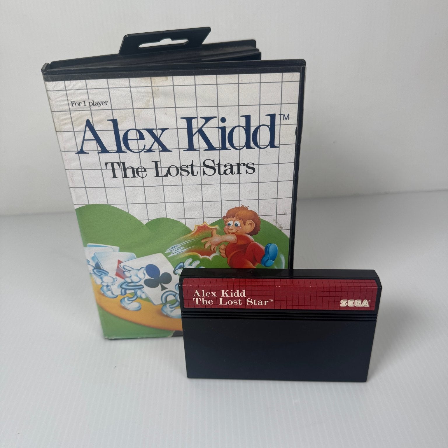 Alex Kidd The Lost Stars SEGA Master System Video Game Platformer Case & Game