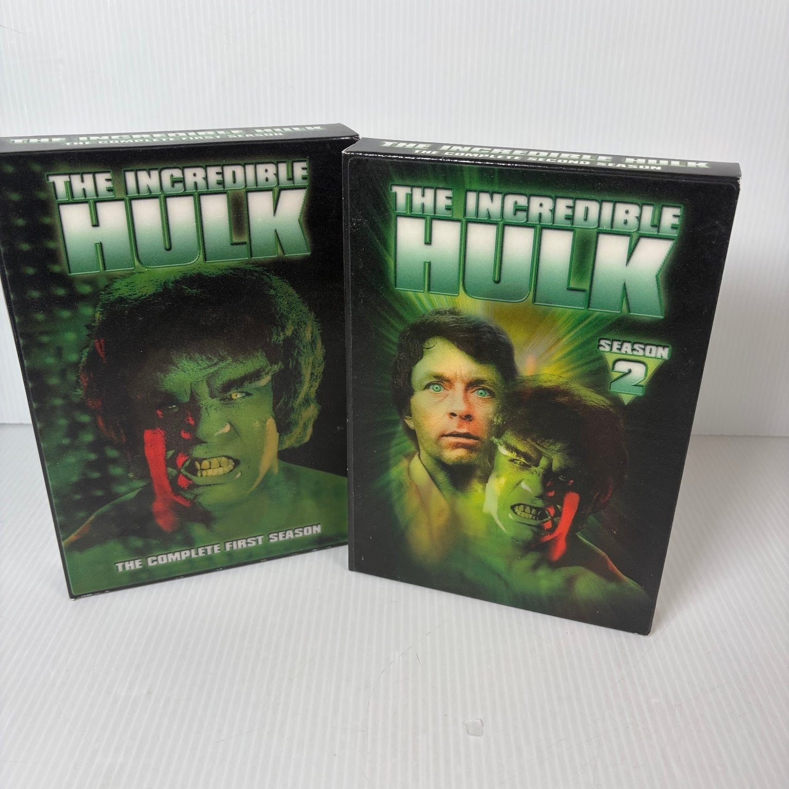 The Incredible Hulk Seasons 1 & 2 DVD Bill Bixby Lou Ferrigno Marvel TV Show