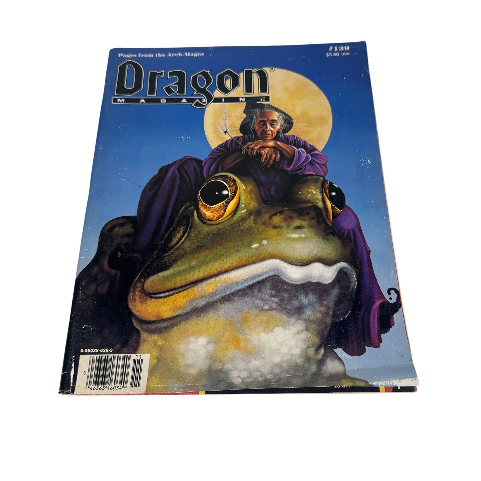 VTG Dragon Magazine #139 TSR 1988 Fantasy RPG Dungeons & Dragons Cthulhu Seances