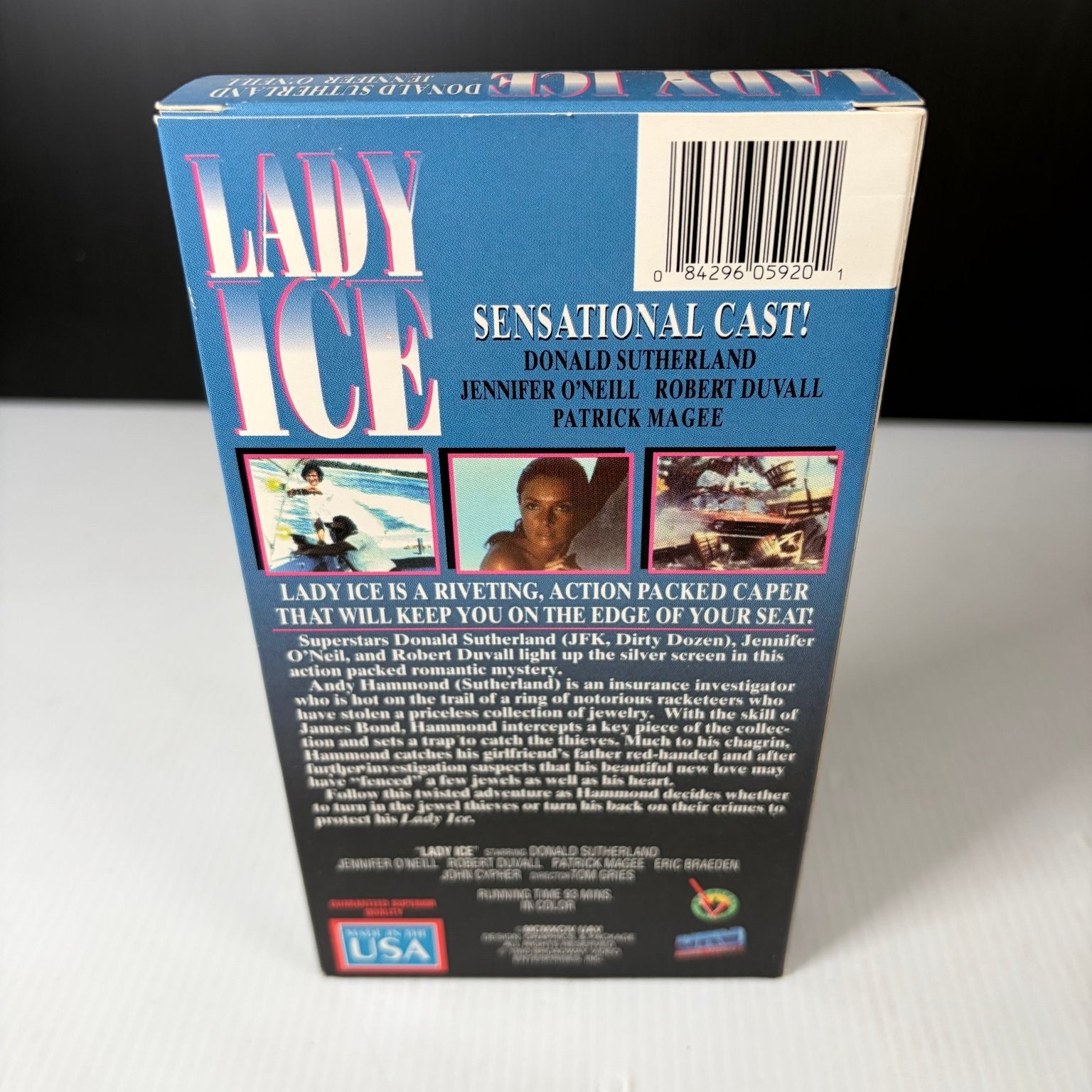 Lady Ice VHS 1987 Action Crime Thriller Original Release UTA