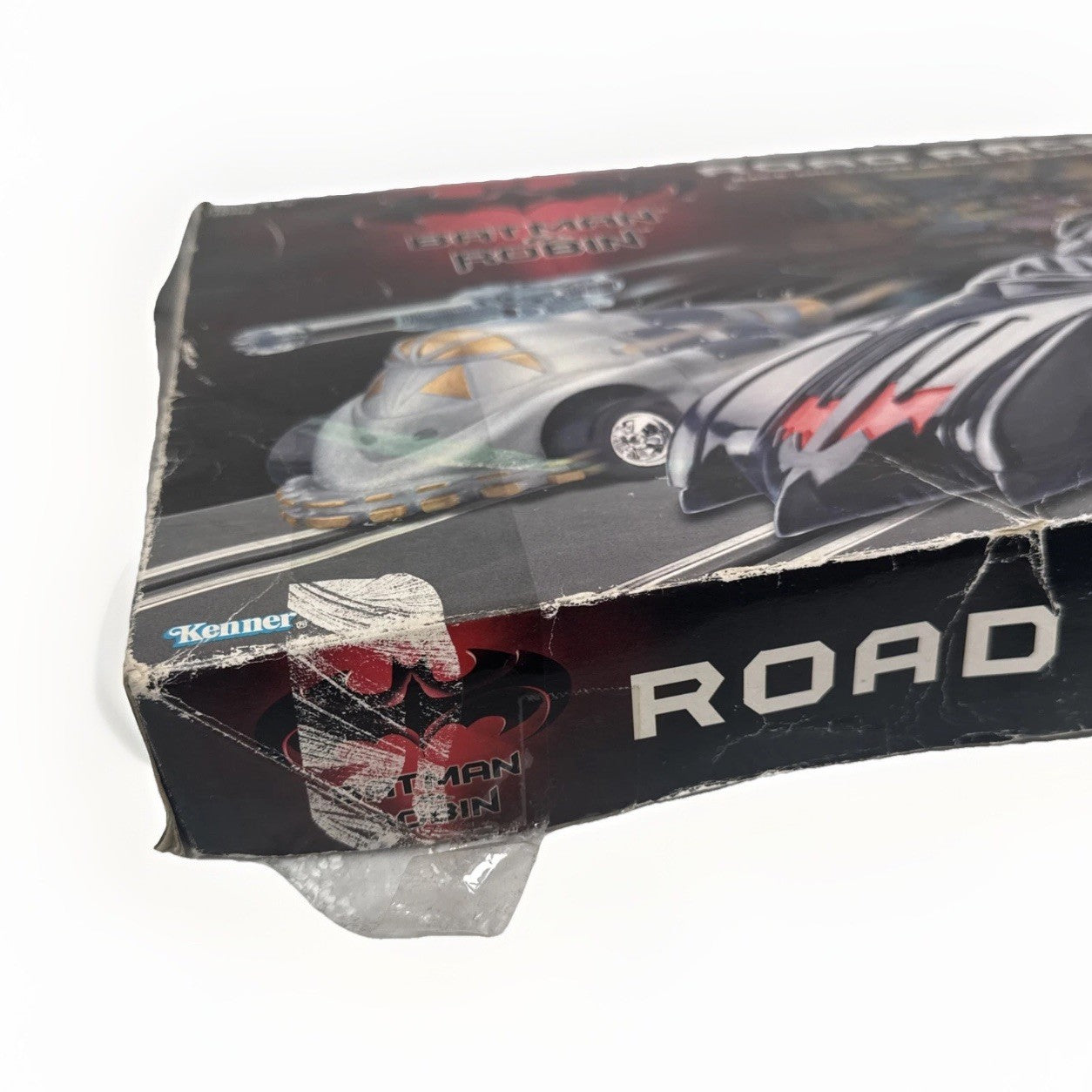 Batman & Robin ROAD RACE SLOT CAR SET w/ Cars Gotham Batmobile 1997 Kenner
