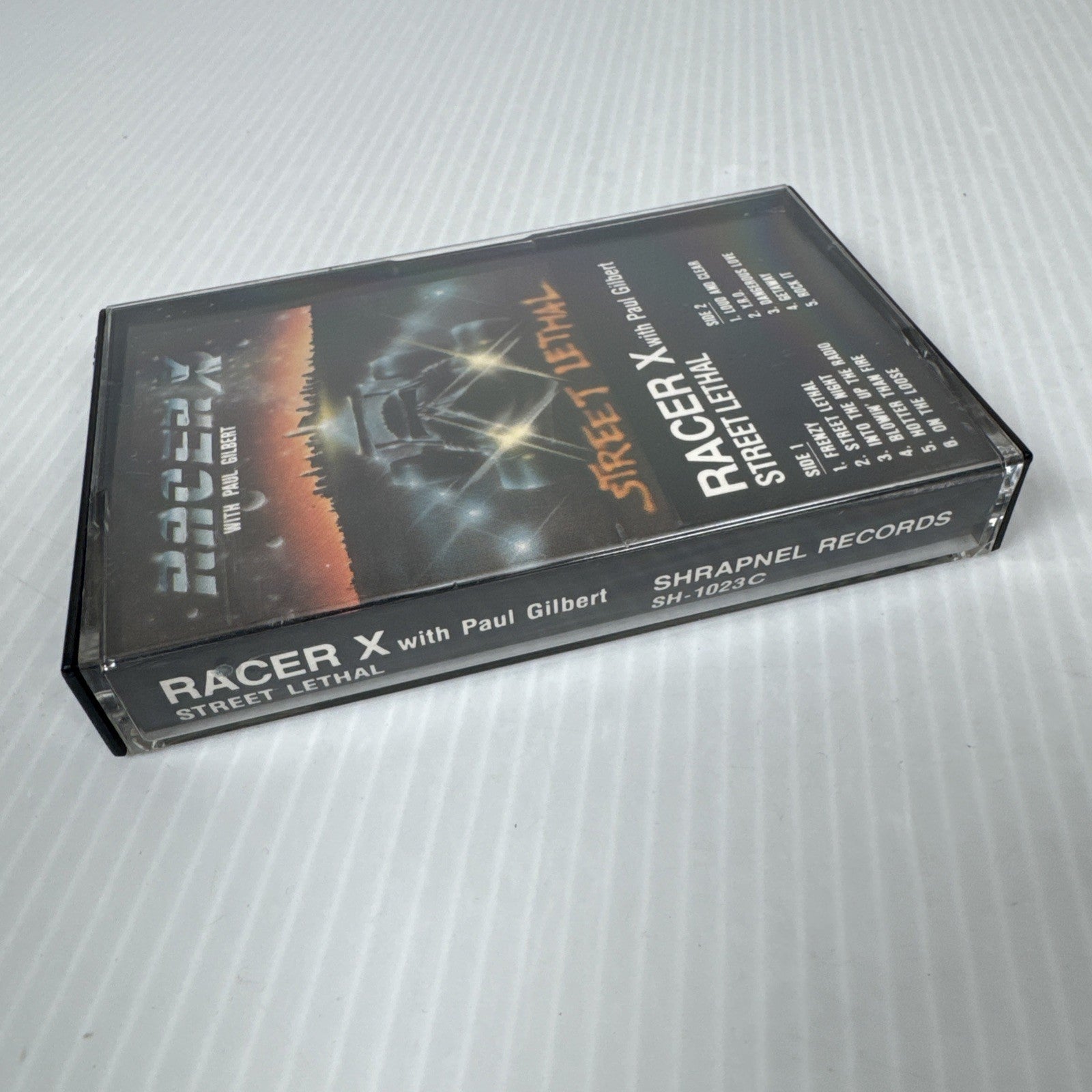 Cassette RACER X Street Lethal w/Paul Gilbert 1986 Heavy Metal Speed Shrapnel Re
