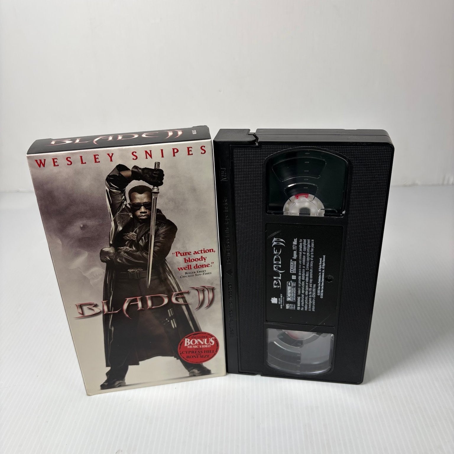 Blade II VHS 2002 Action Sci-Fi Includes Cypress Hill Music Video New Line
