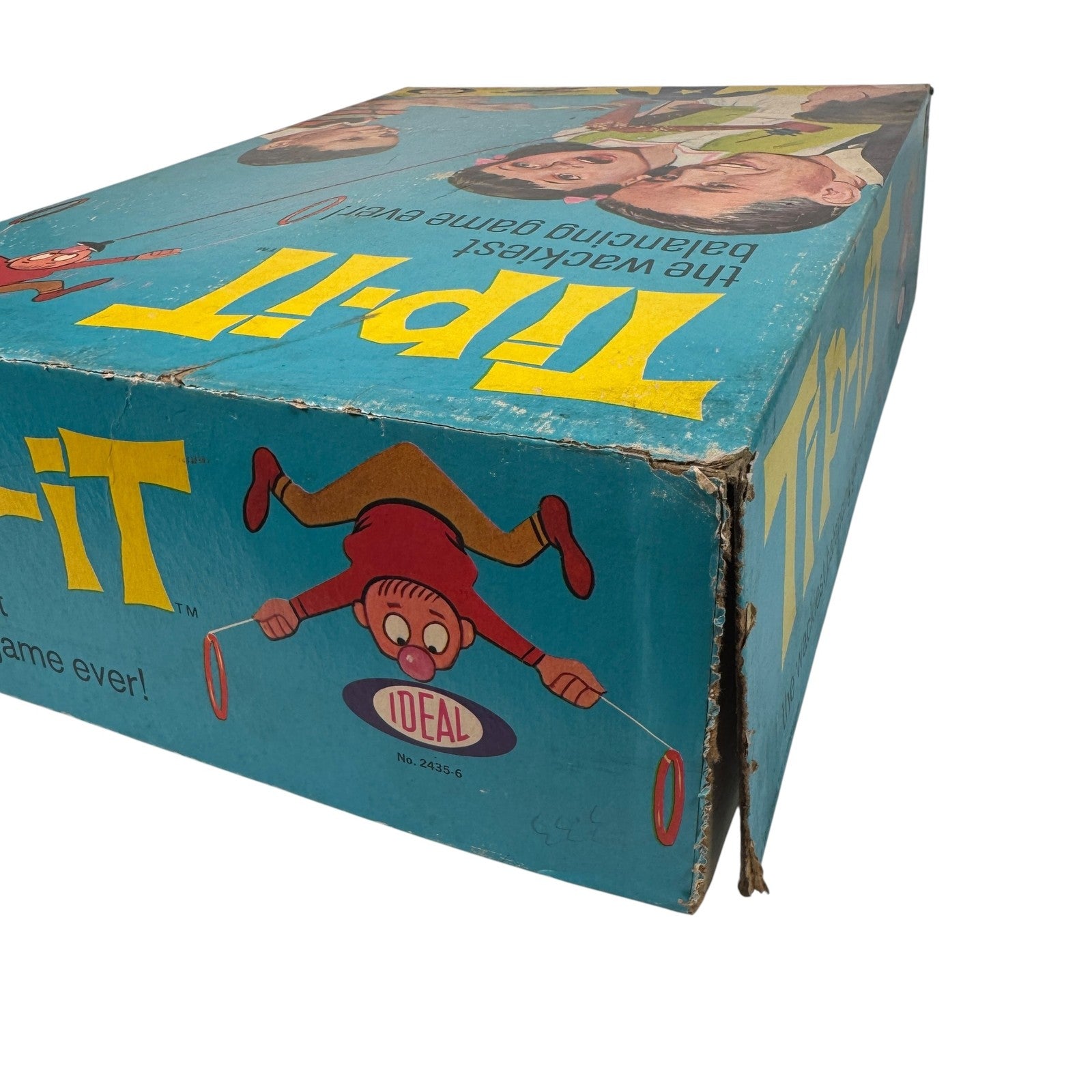 Vintage Tip-It Board Game Ideal 1960s Complete Family Balancing Game Retro Toy