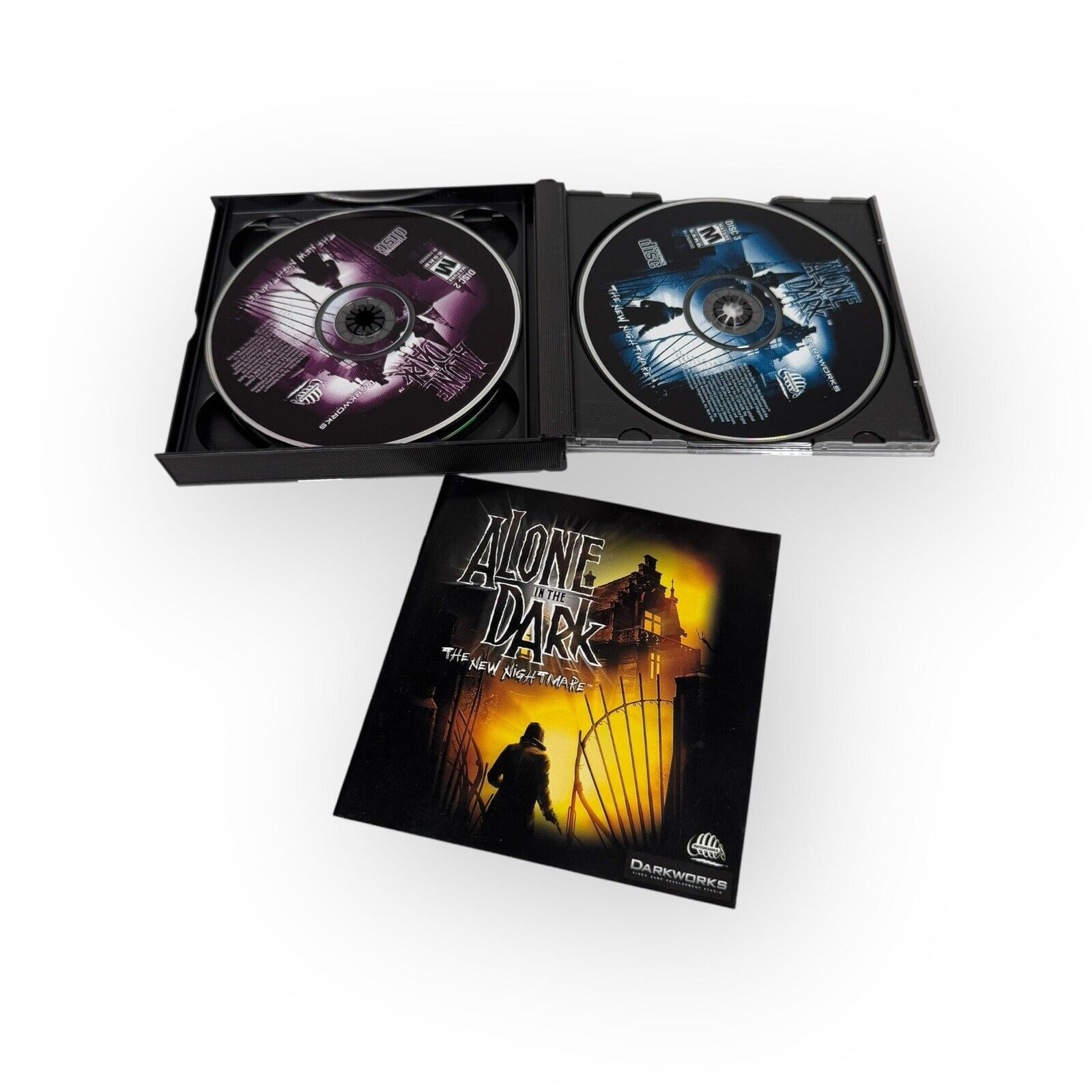 ALONE IN THE DARK THE NEW NIGHTMARE PC 3-disc Game Horror w/ Manual Survival