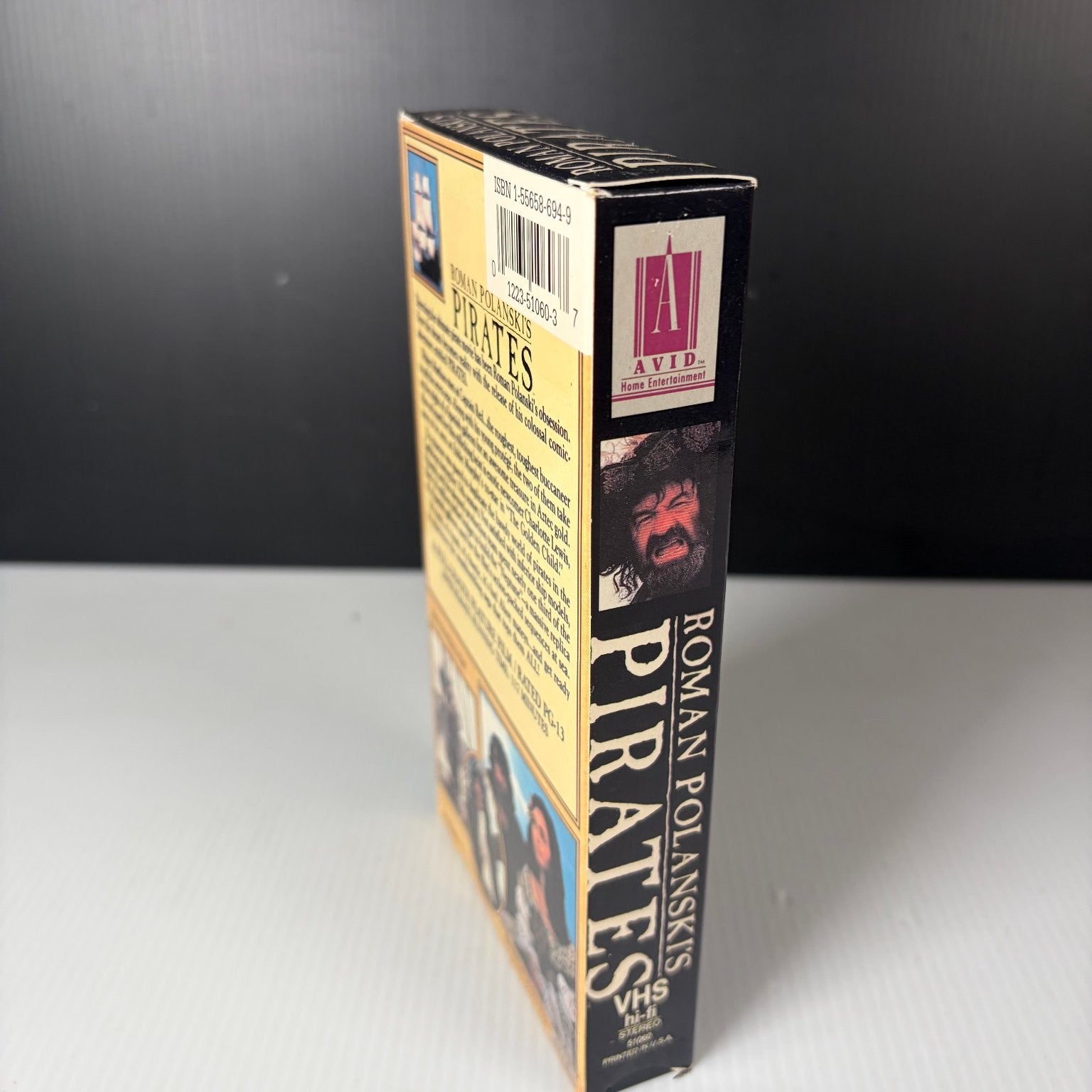 Roman Polanski's Pirates VHS 1986 Adventure Original Release Cannon