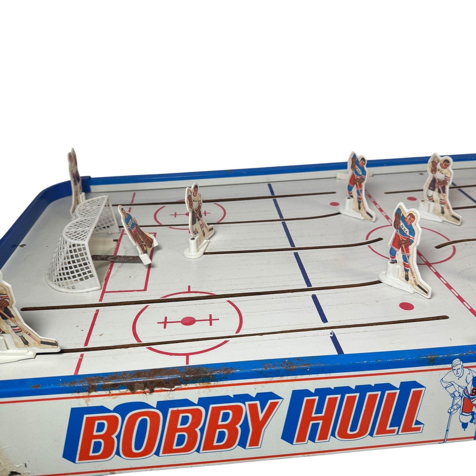 Vintage Bobby Hull Hockey Game Table WHA Players Tin Canada 1970s Arcade Toy