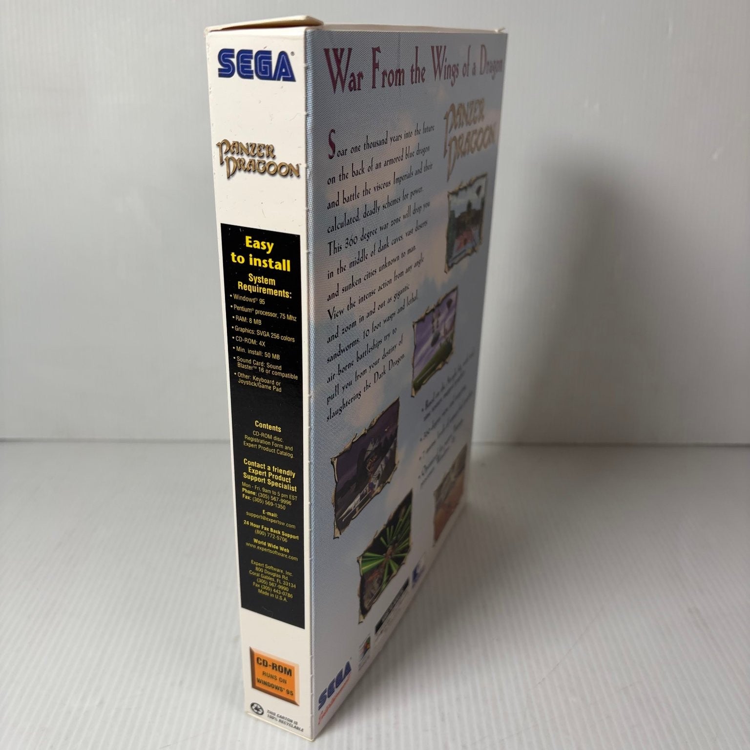 Panzer Dragoon Sega PC Collection Big Box PC Video Game Windows 95 Sega Port