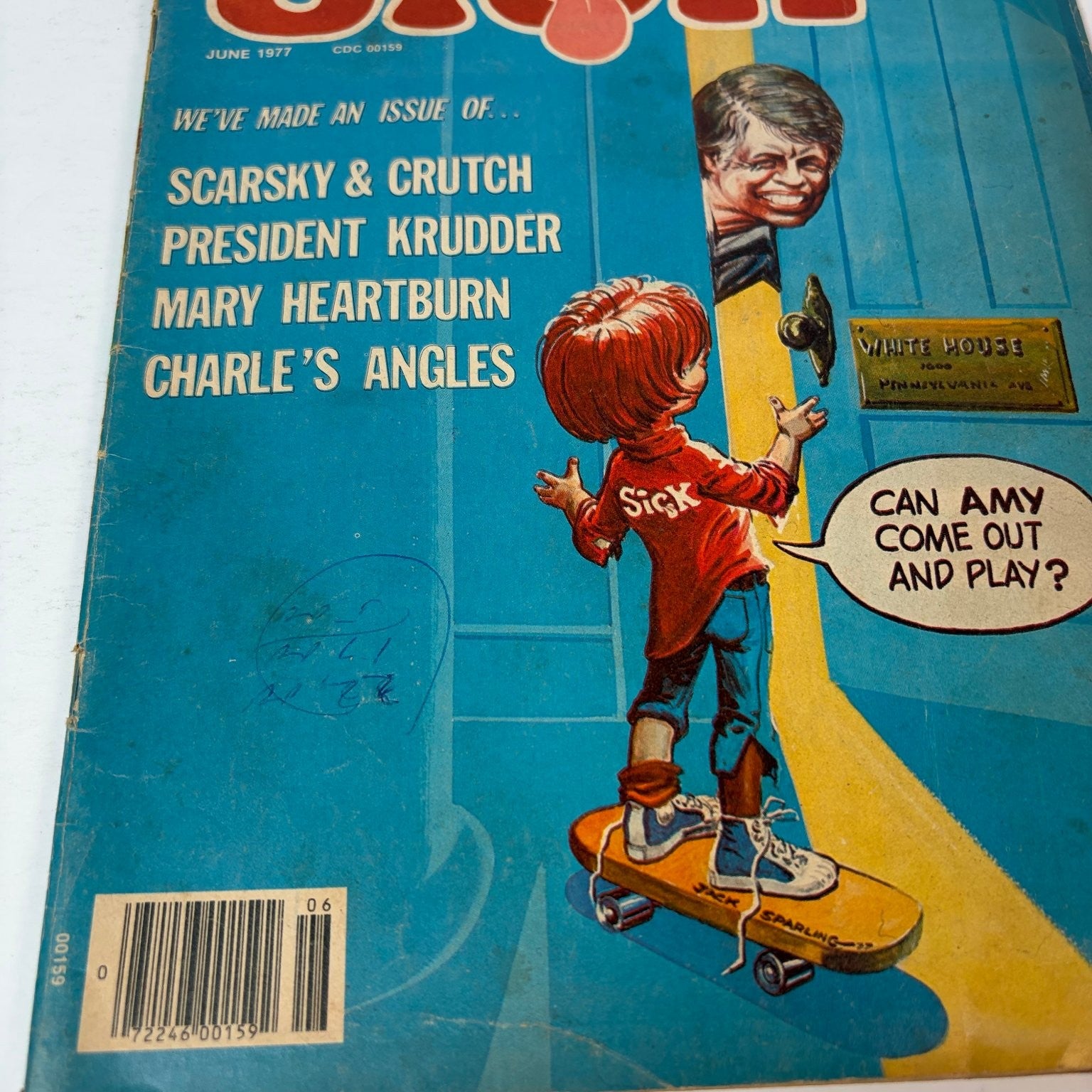 Sick Magazine June 1977 President Carter White House Parody Humor Satire