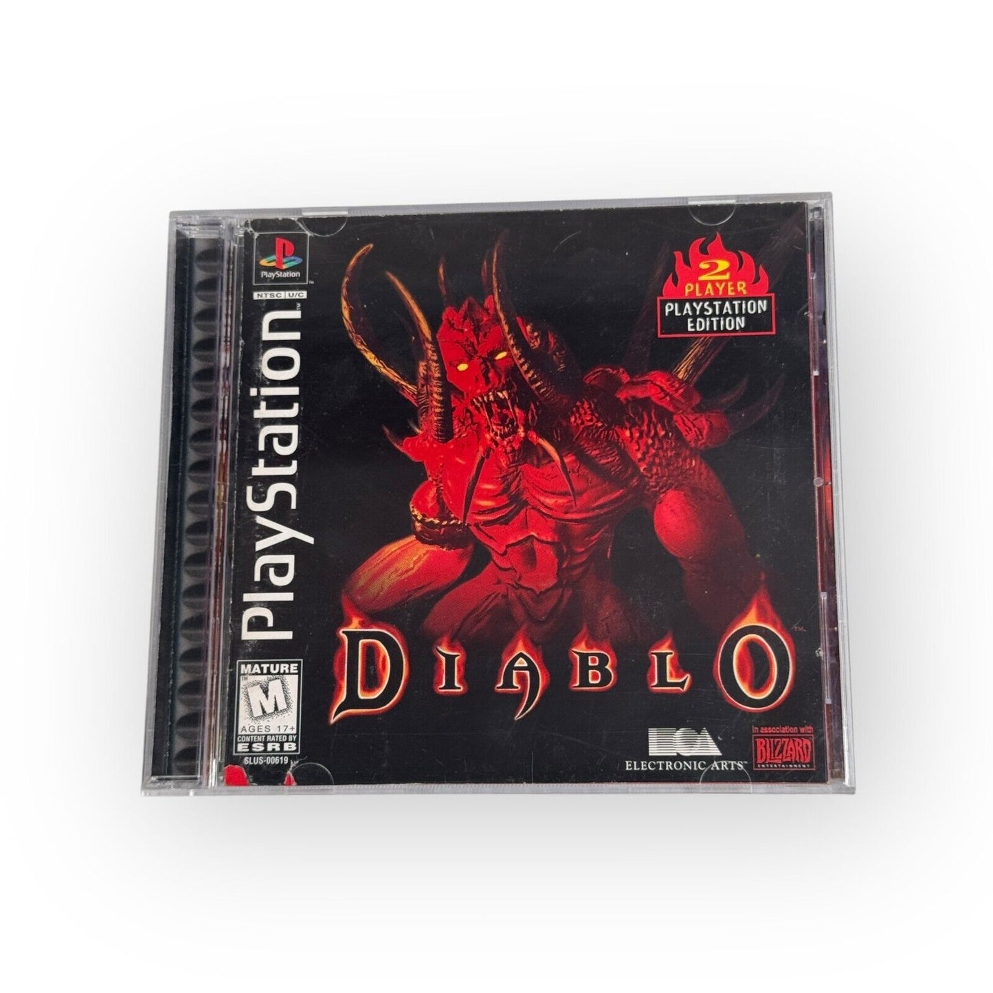 Diablo Playstation 1 RPG Strategy Game Complete CIB Black Label Blizzard