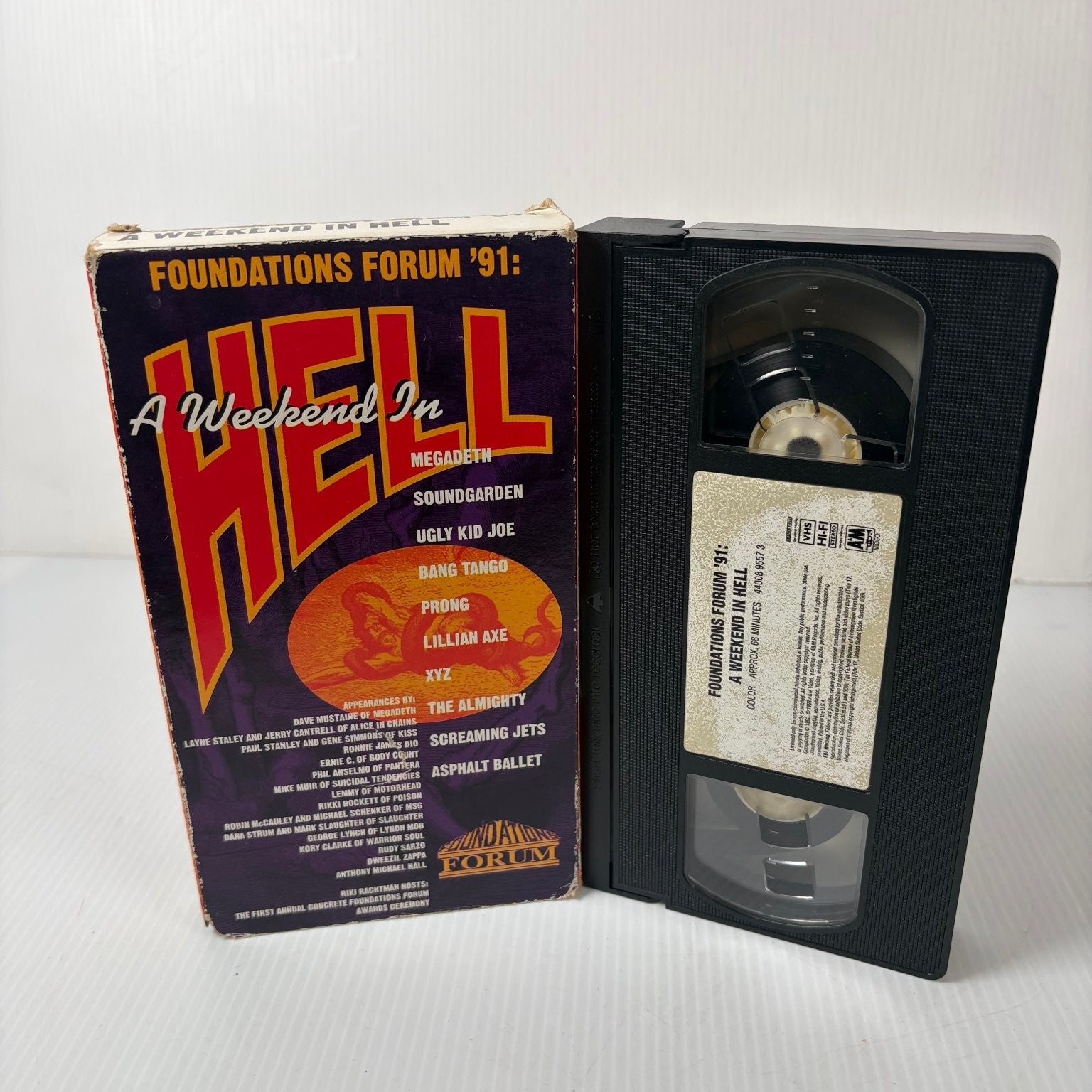 Foundations Forum '91 A Weekend In Hell VHS 1991 Heavy Metal A&M Video