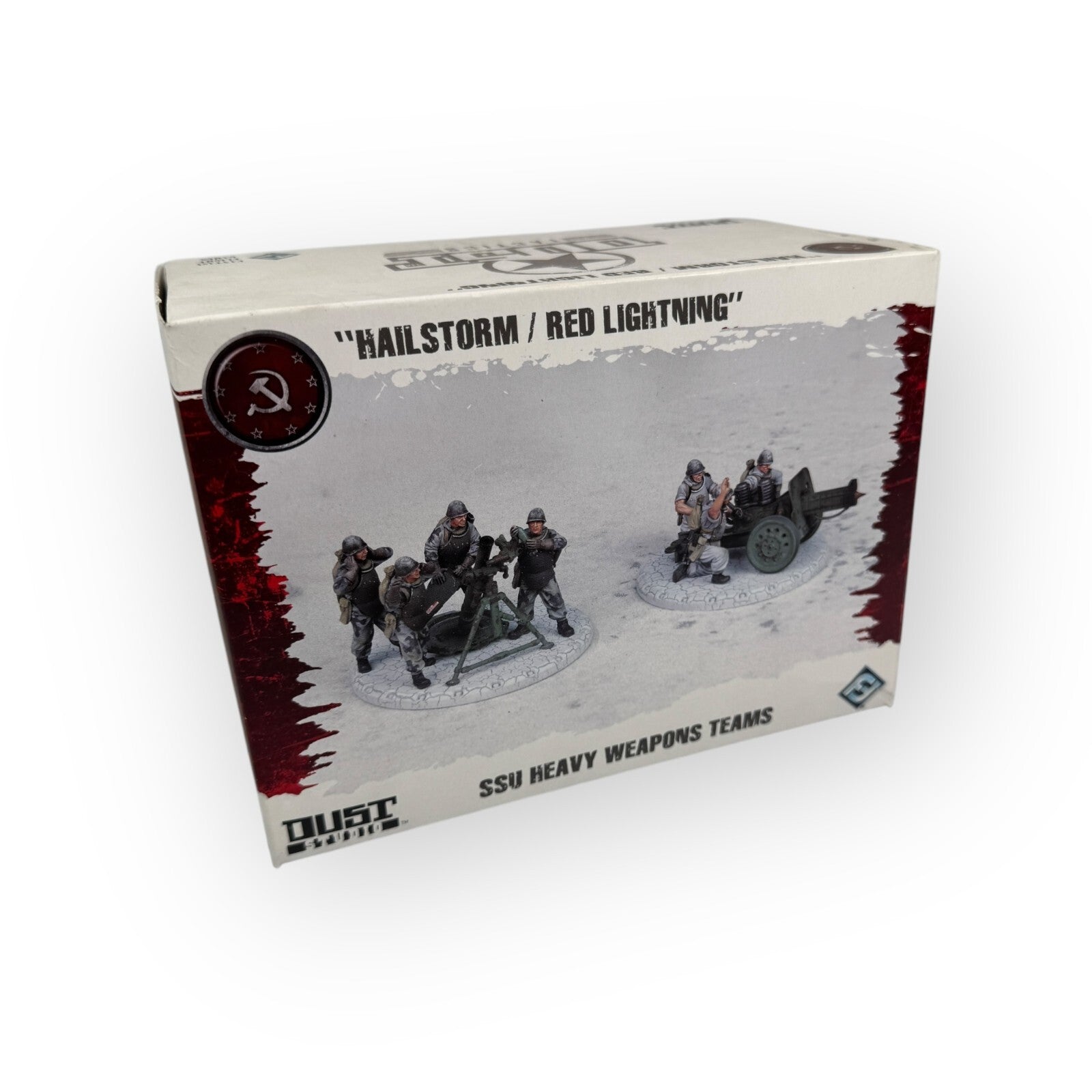 Dust Tactics SSU Heavy Weapons Teams Hailstorm / Red Lightning Set (Open Box)