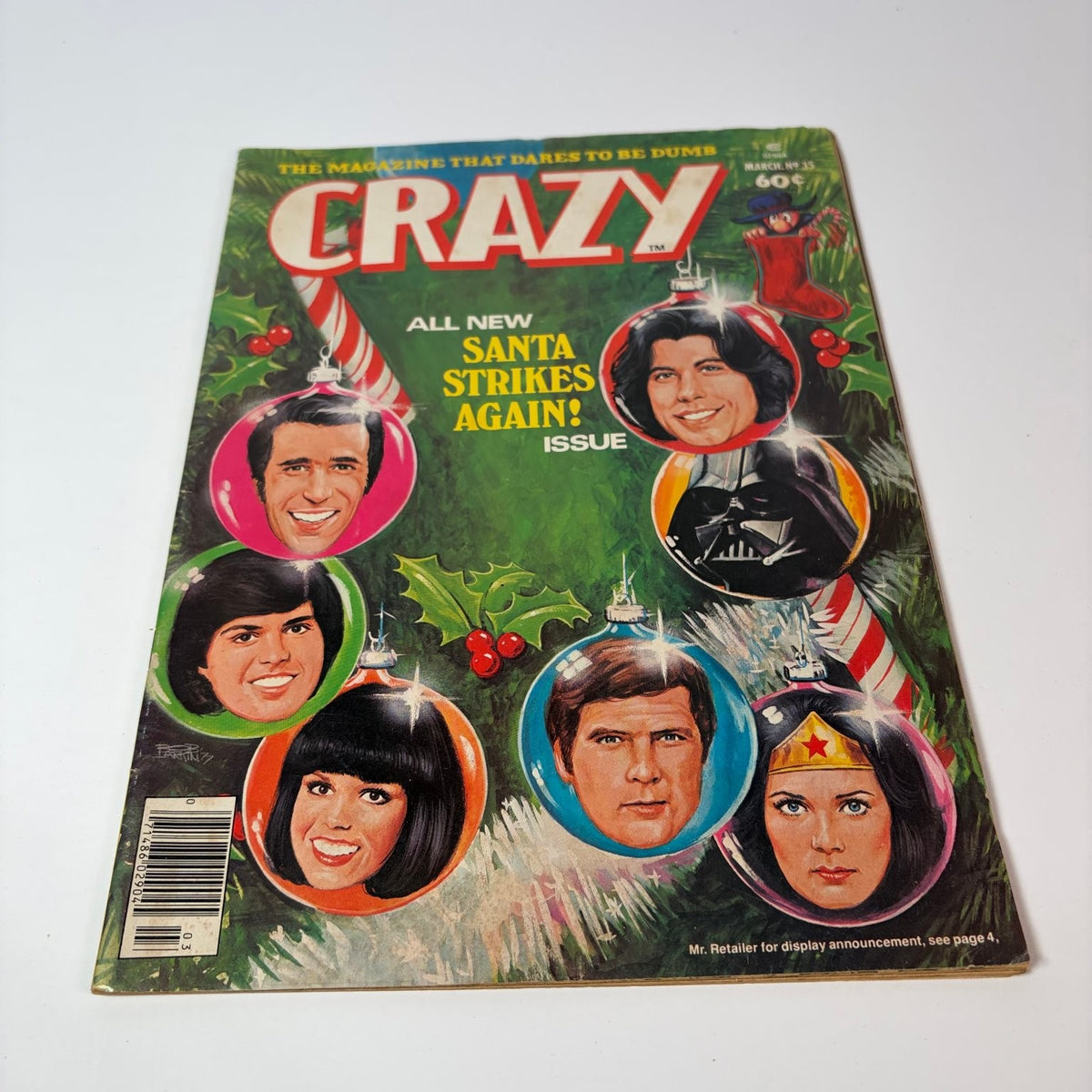 CRAZY Magazine March 1978 Santa Strikes Again Parody Humor
