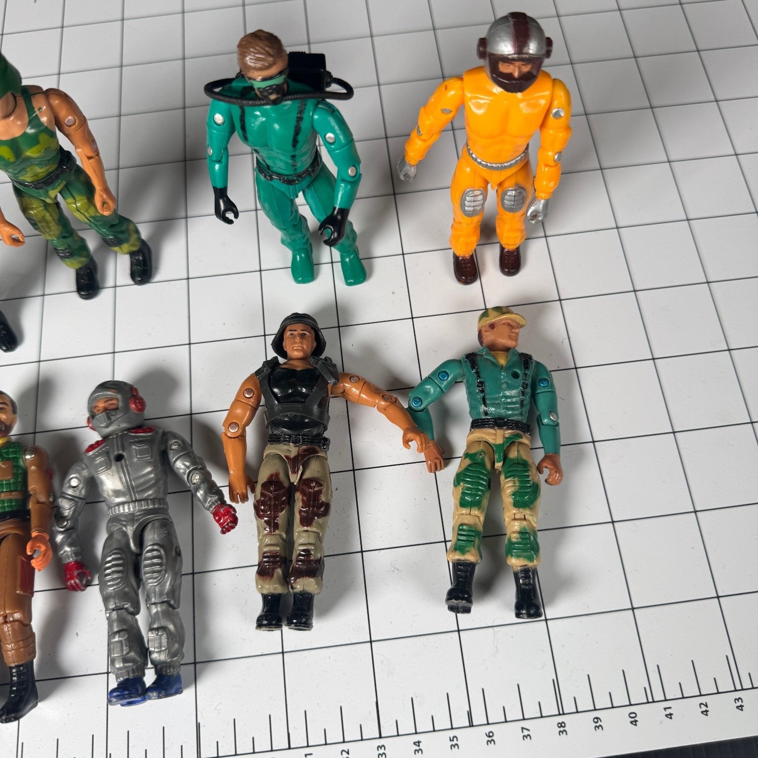 Vintage Remco American Defense US Forces Defenders of Peace 3.75" 9 Figure Lot