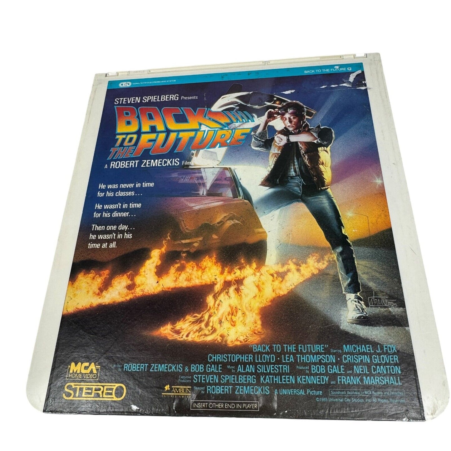 Back To The Future CED RCA SelectaVision Video Disc