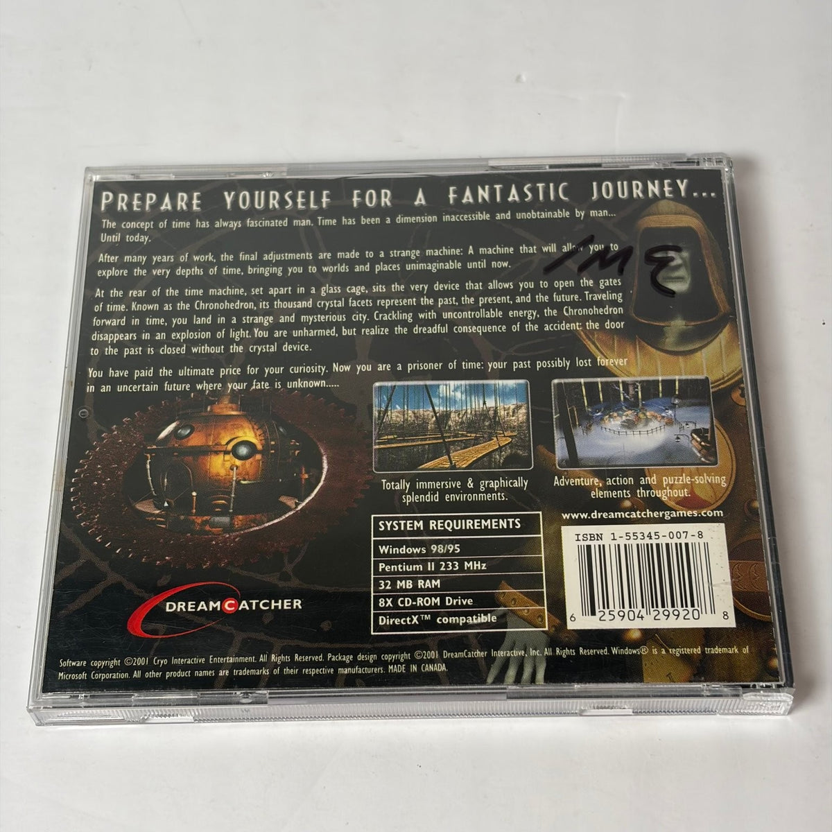 The New Adventures of The Time Machine PC CD-ROM Game Windows 98/95 2-Disc Set