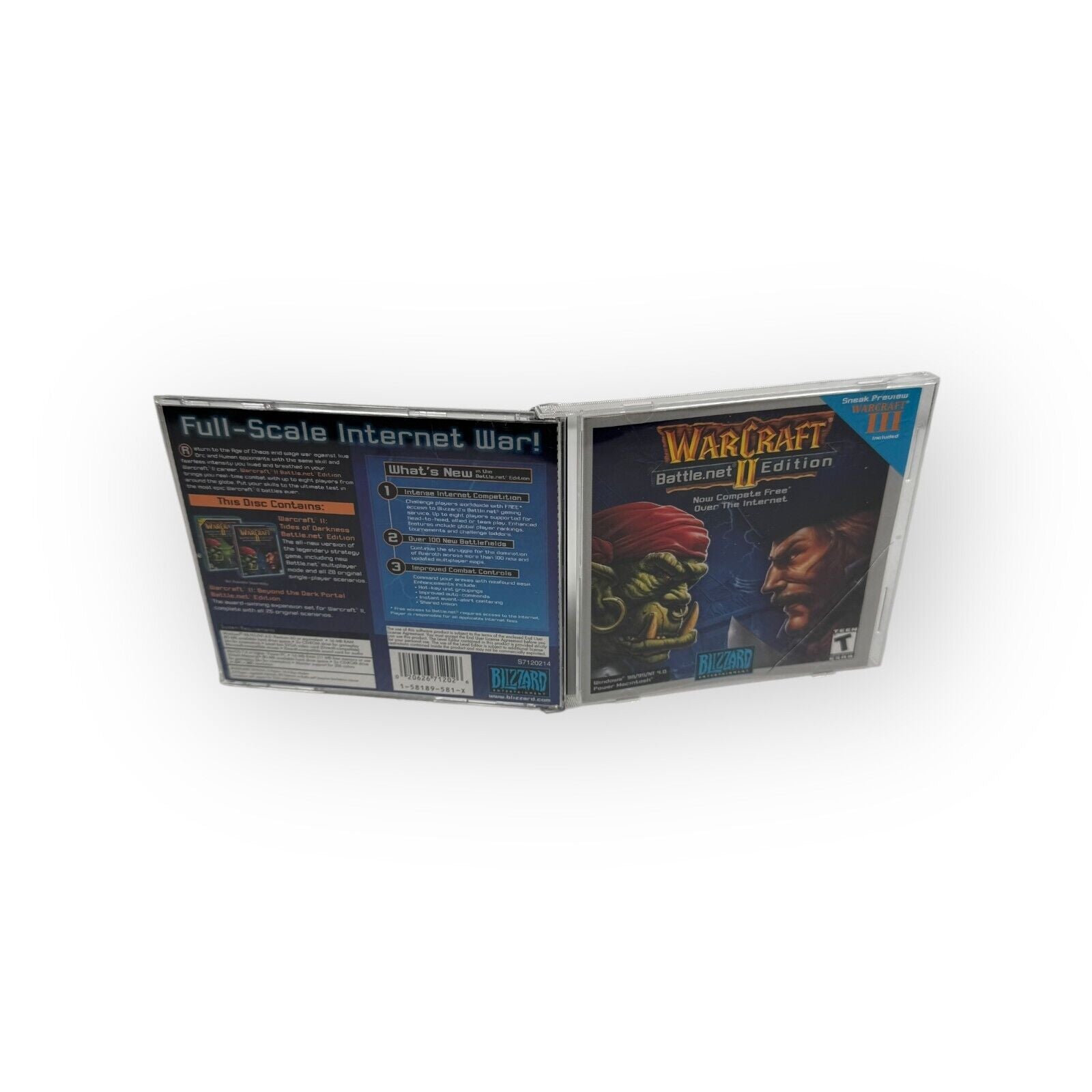 Warcraft II Battle.net Edition (PC CD-Rom, 1999) with Game Key