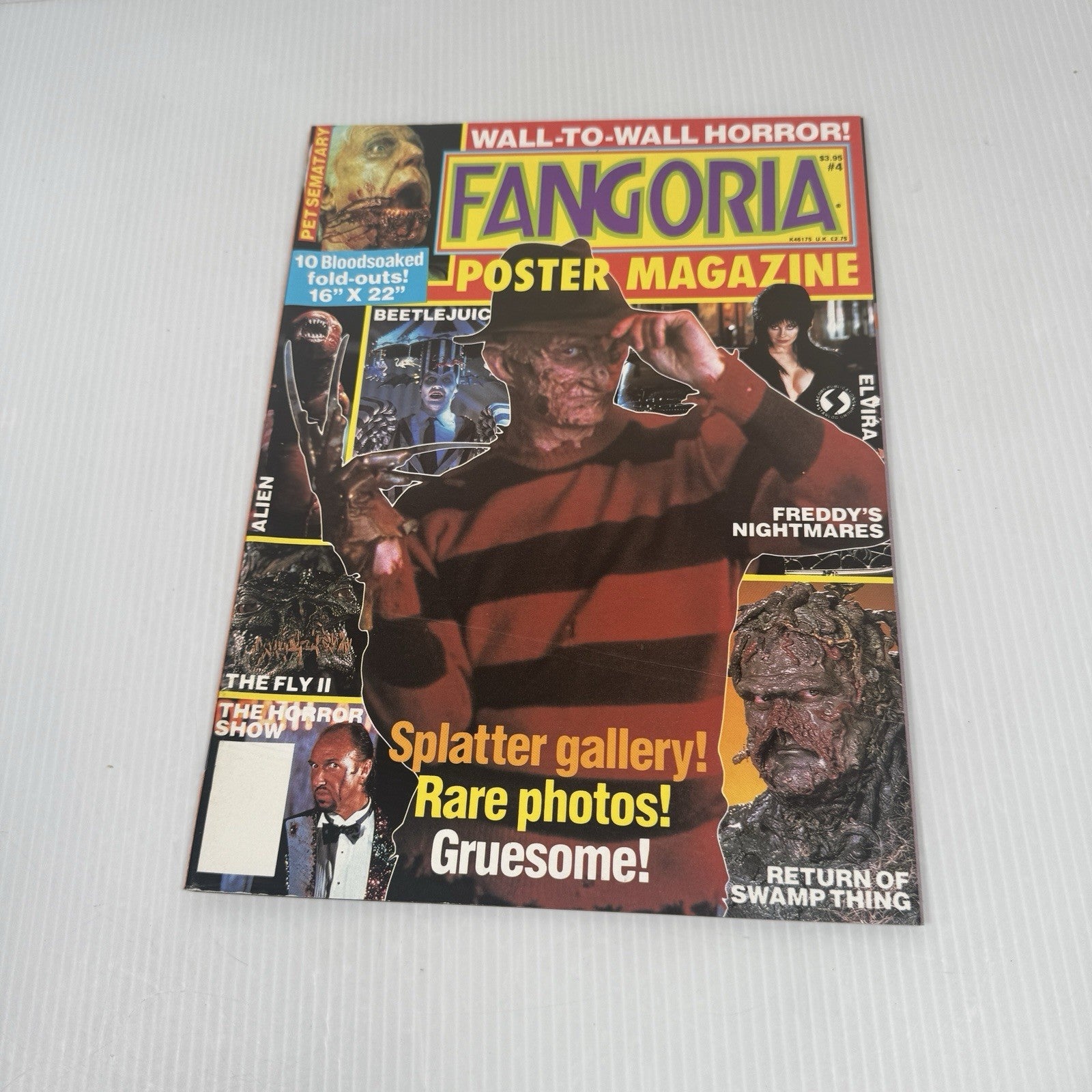 Fangoria Poster Magazine #4 Horror Movie Magazine Complete w/ Posters HTF NM