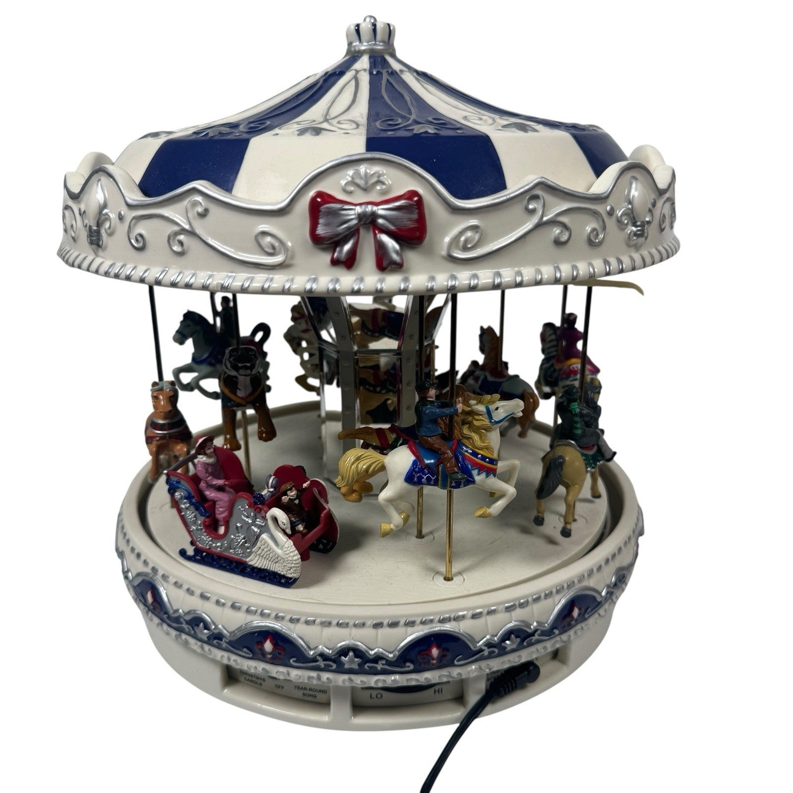 Mr. Christmas Porcelain Merry-Go-Round Carousel 30 Songs Tested & Working
