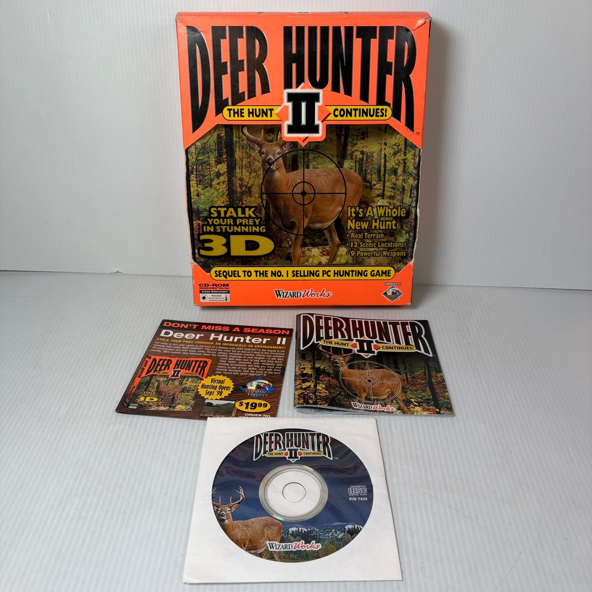 Deer Hunter II The Hunt Continues! Big Box PC CD-ROM Video Game Hunting FPS