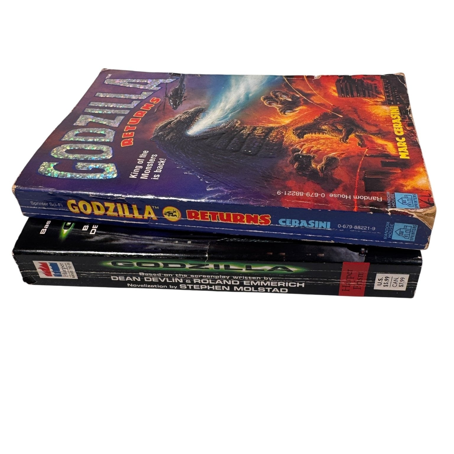 Godzilla Returns & Godzilla Paperback Books 1996 First Sprinter Edition Sci-Fi